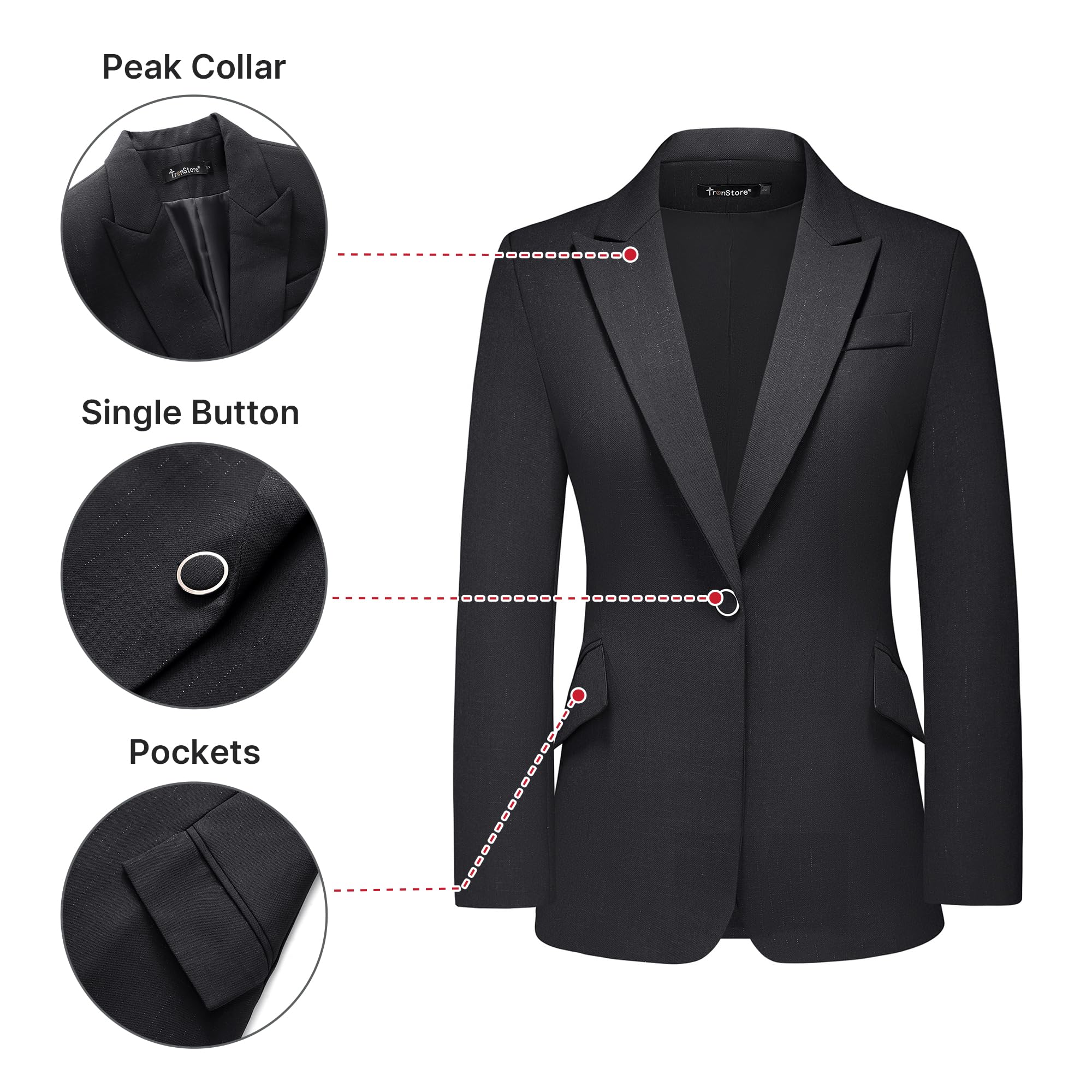 Women's Suit 2 Piece Set Pinstripe Blazer and Bootcut Dressy Pants Set for Work Office Business Outfits