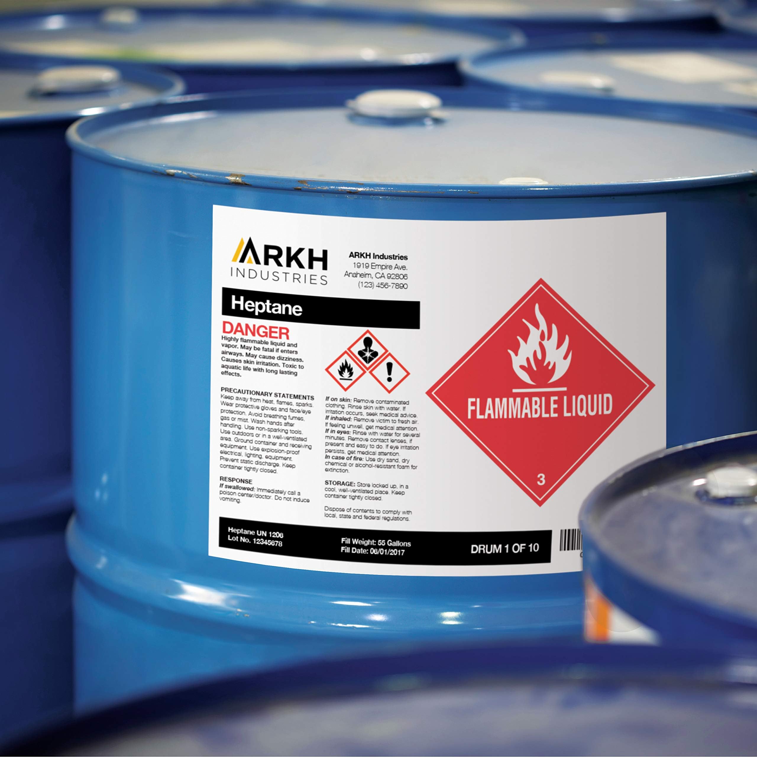 Avery UltraDuty GHS Chemical Labels for Laser Printers, Waterproof, UV Resistant, 8.5 x 11, 500 Pk (60507)