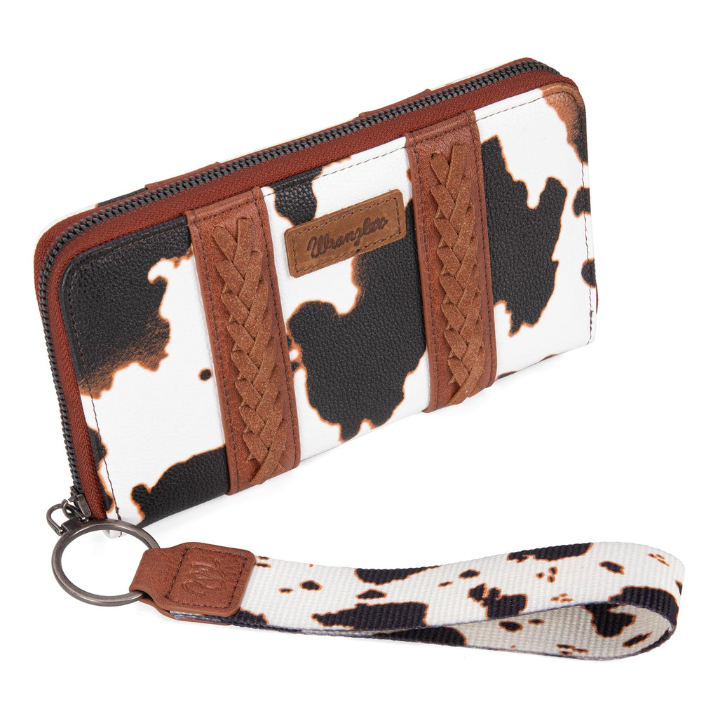 Wrangler Wallet Purse for Women Western Aztec Clutch Wristlet Wallet with Credit Card Holder