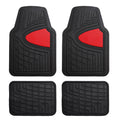 FH Group Automotive Floor Mats - Heavy-Duty Rubber Floor Mats for Cars, Universal Fit Full Set, Climaproof Floor Mats, Trimmable Floor Mats for Most Sedan, SUV, Truck Floor Mats Beige