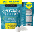Viva Naturals Collagen Peptides Powder - Grass-Fed Hydrolyzed Bovine, Type I & III - 19 g Protein, Unflavored, Easy Dissolving - Joint, Skin, Hair & Nail Support - Paleo, Keto, Non-GMO - 1lb