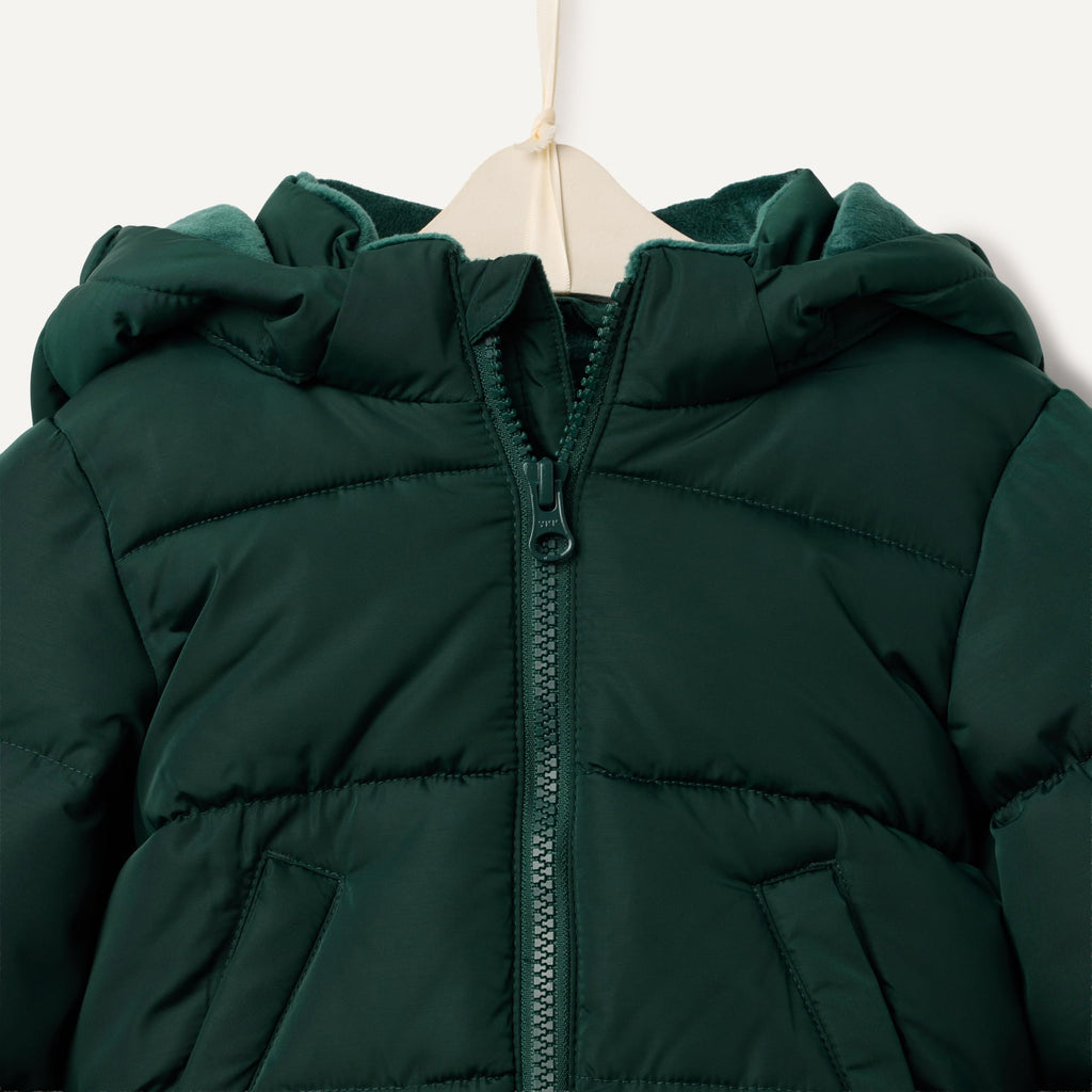 Amazon Essentials x Sofia Grainge Babies, Toddlers, and Boys' Water-Resistant Hooded Puffer Jacket