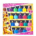 Townley Girl Disney Princess Belle 18 Piece Water-Based Nail Polish Set, Quick Dry and Peels-Off, Nail Paint Set for Girls Ages 3