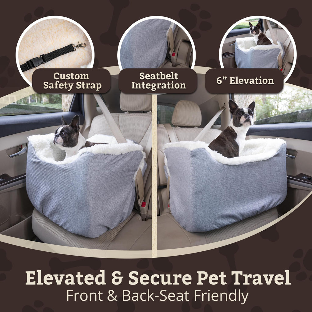SNOOZER PET Products Lookout 1 Dog CAR SEAT, Birch Diamond, Small