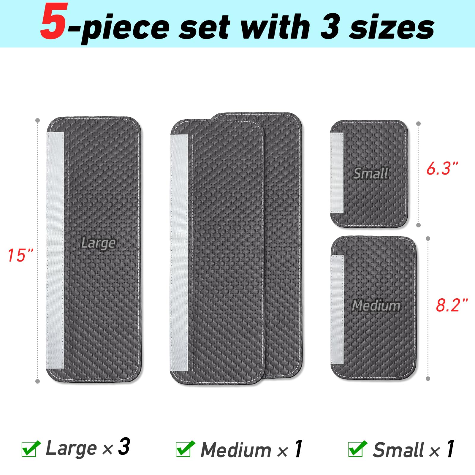 Refrigerator Door Handle Covers, Set of 4, Performance Appliance Handle Covers, Non-Slip Fridge Door Handle Covers, Keep Your Kitchen Clean, Microwave Oven Dishwasher door Handle Protectors(Brown)