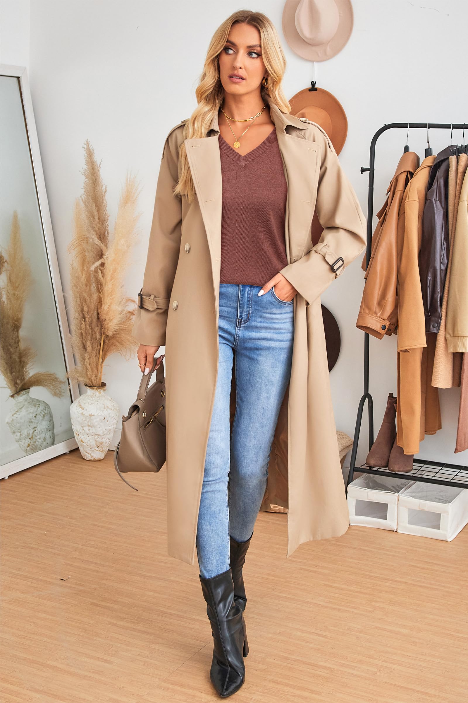 Arach&Cloz Women's Wool Blend Fall Sweaters Business Casual Outfits 2026