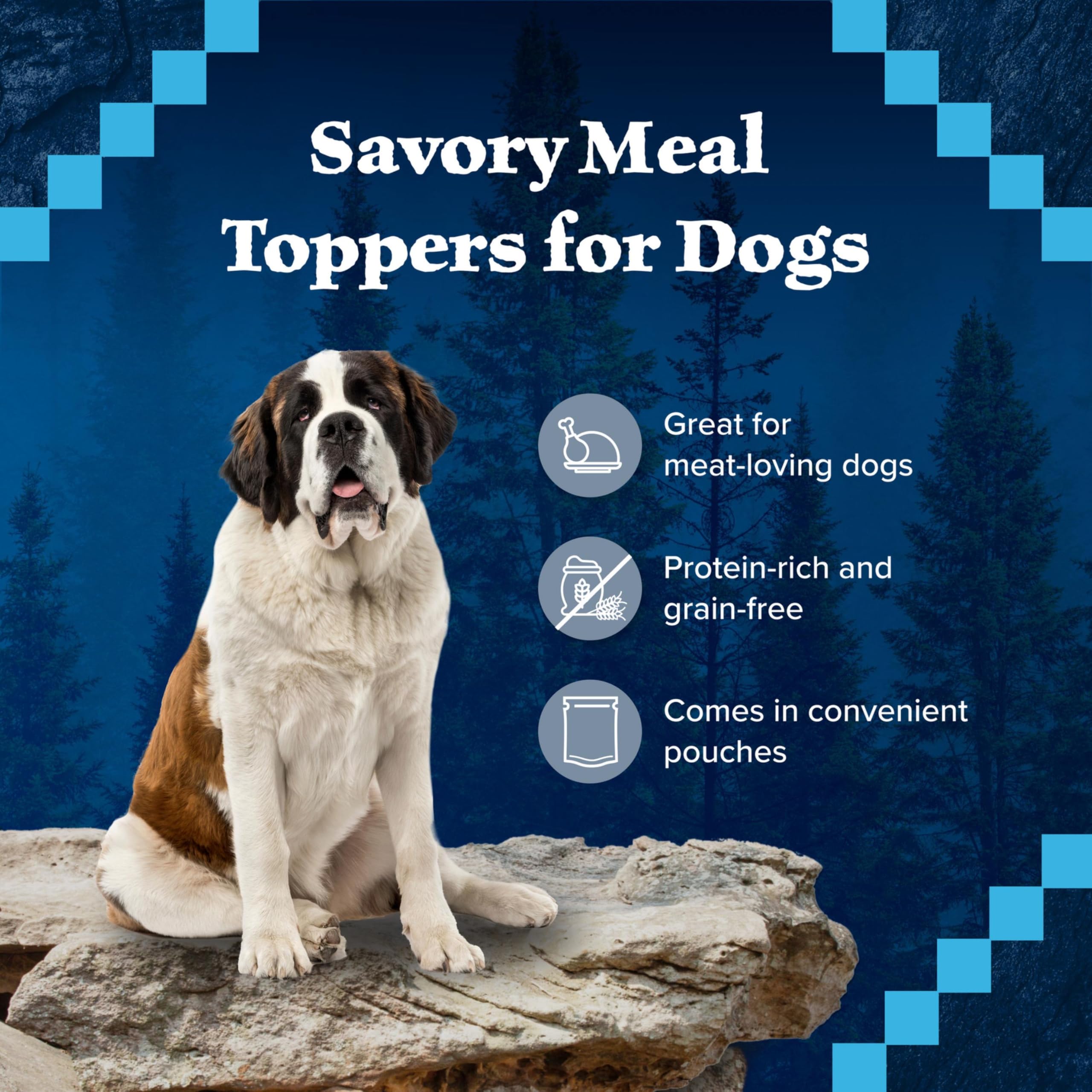 Blue Buffalo Wilderness Wild Cuts Trail Toppers Chunky Bites In Hearty Gravy - Beef - 3 Oz