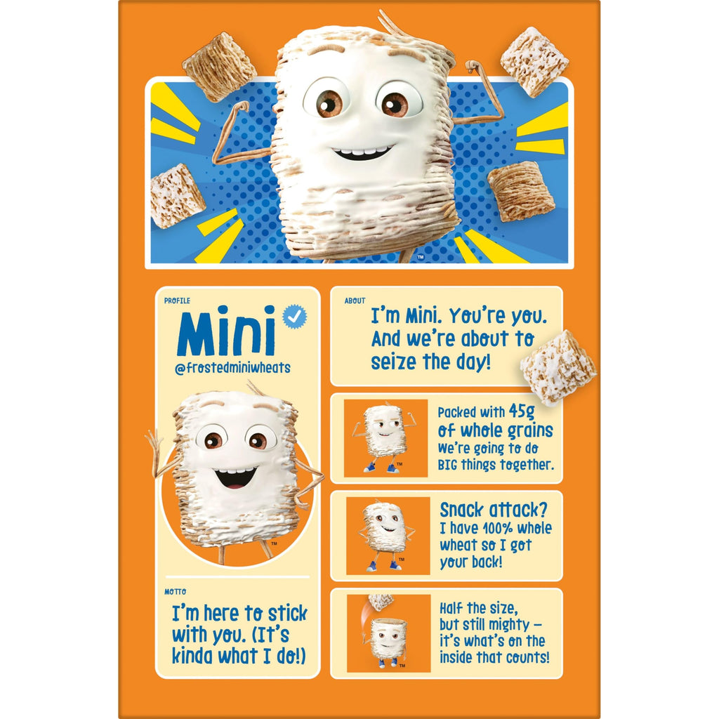 Kellogg's Frosted Mini-Wheats Cold Breakfast Cereal, High-Fiber, Whole Grain, Family Size, Original, 24oz Box (1 Box)