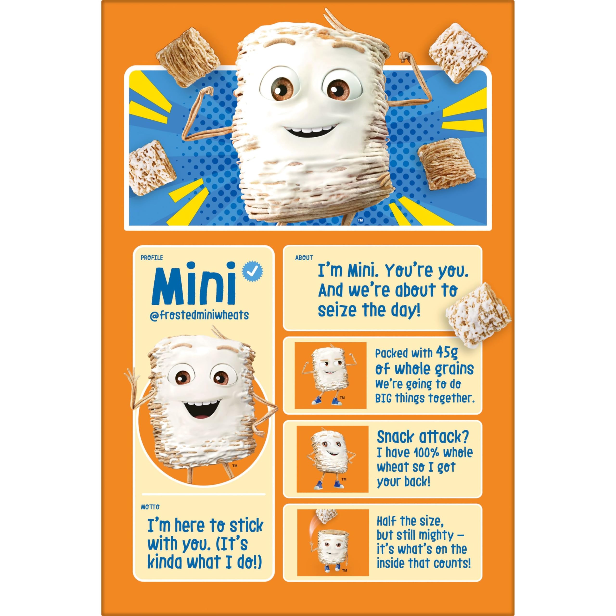 Kellogg's Frosted Mini-Wheats Cold Breakfast Cereal, High-Fiber, Whole Grain, Family Size, Original, 24oz Box (1 Box)