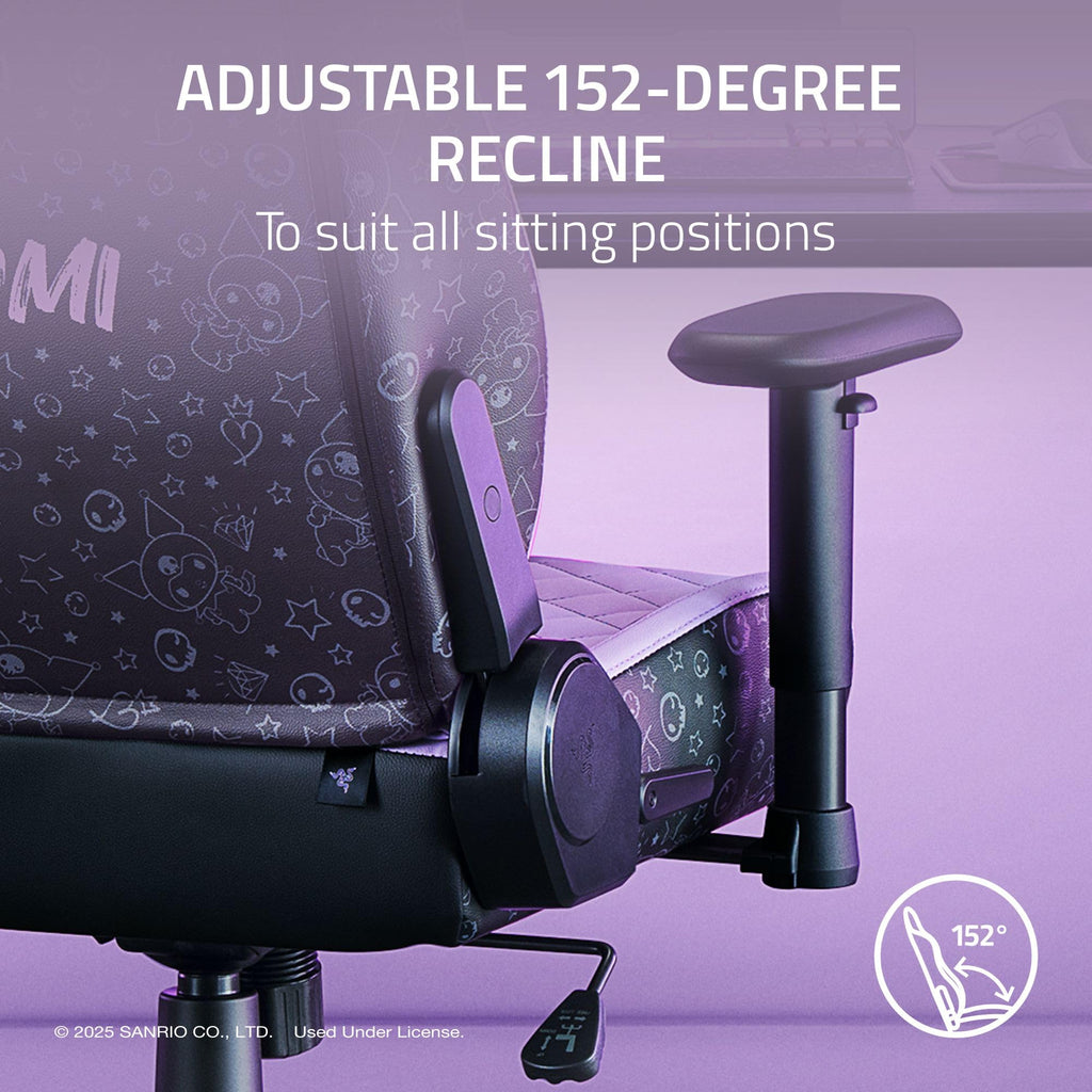 Razer Enki X Essential Gaming Chair: All-Day Comfort - Built-in Lumbar Arch - Optimized Cushion Density - Dual-Textured, Eco-Friendly Synthetic Leather - Adjustable 152-degree Recline - Black