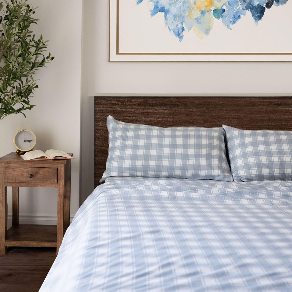 Featherhead 100% Cotton 4PCs Flannel Sheet Set | Double-Brushed for Extra Softness, Warm & Breathable, Extra Deep Pockets fits Up to 17” (Beige, Twin)