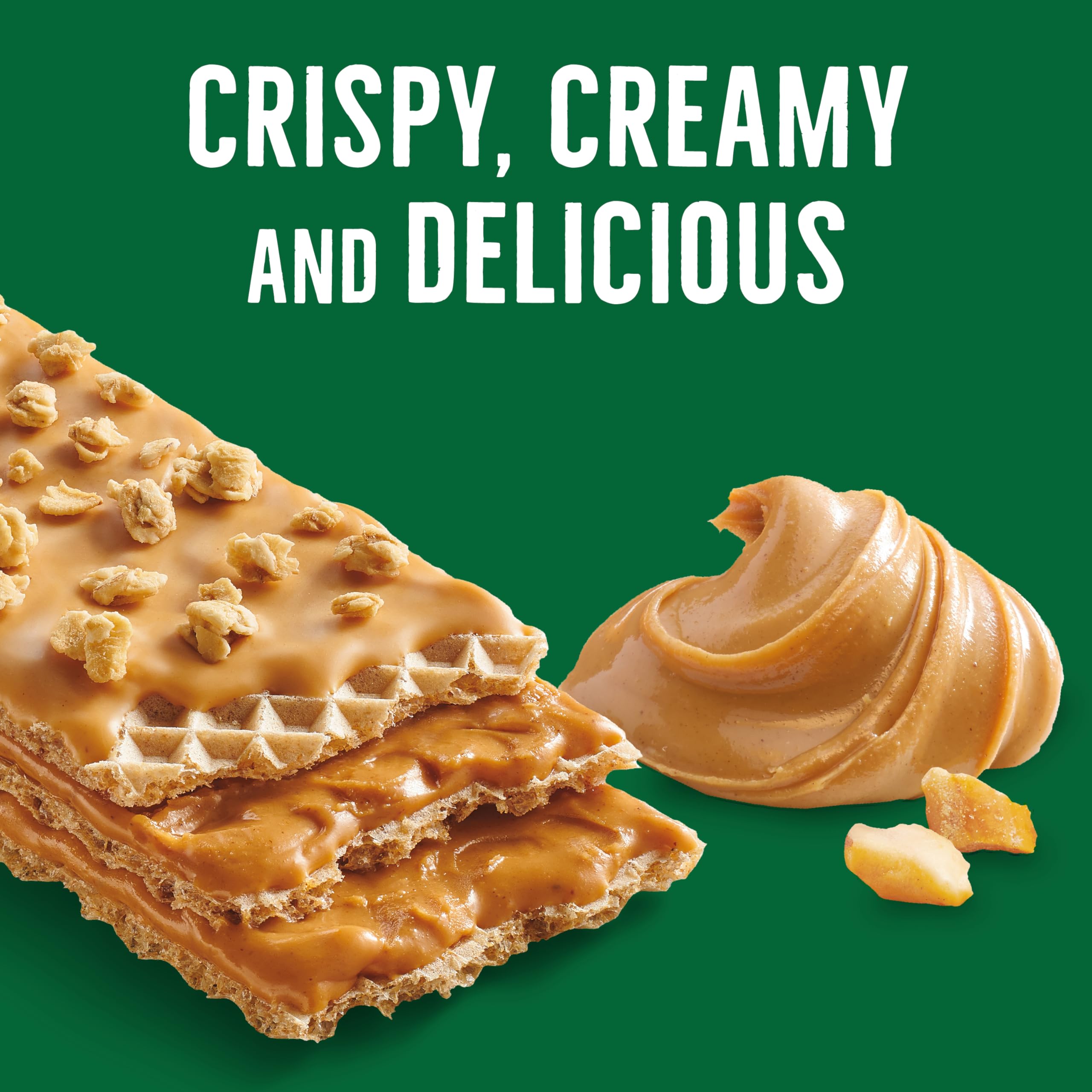 Nature Valley Crispy Creamy Wafer Bars, Blueberry, Whole Grain, 5 Bars, 6.5 oz