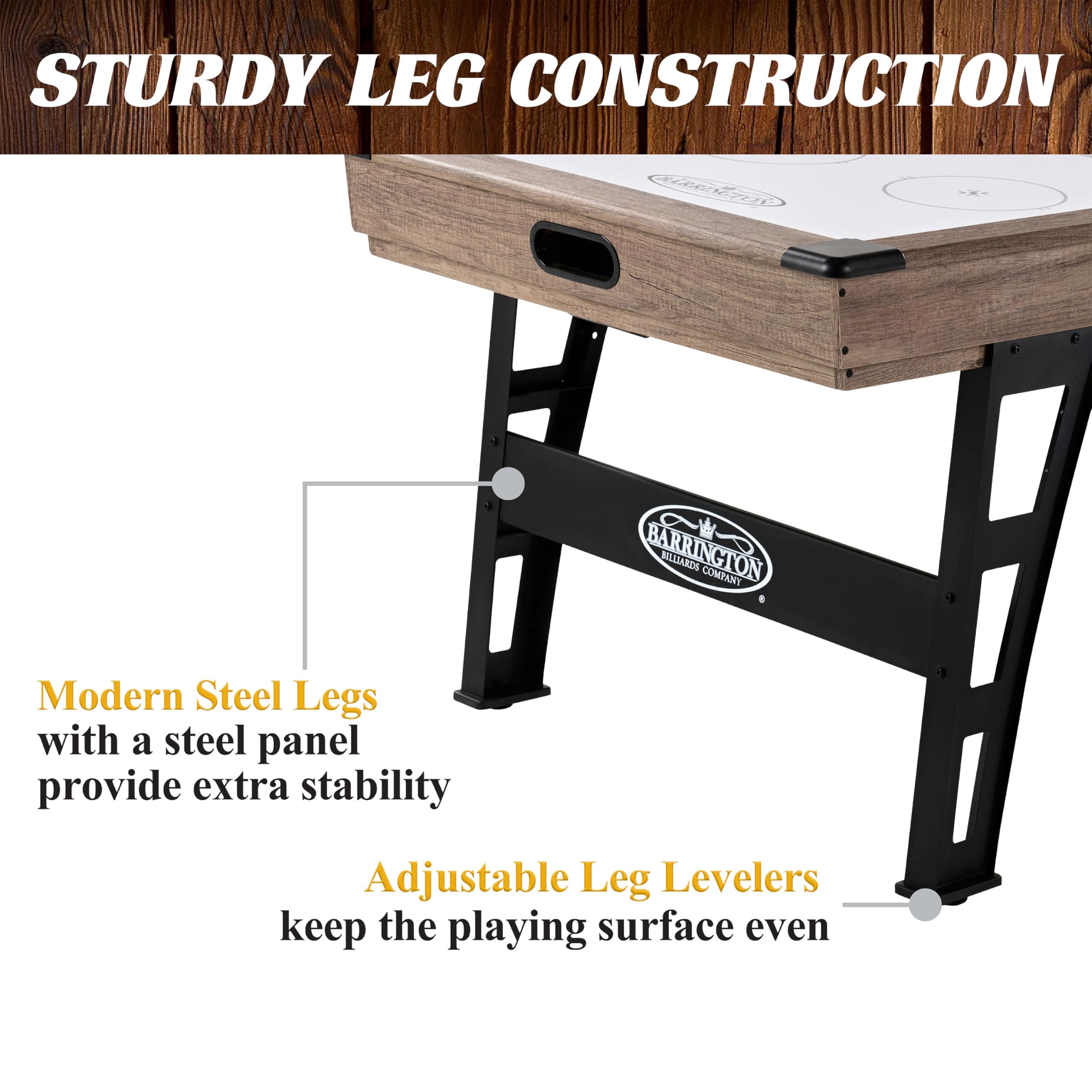 Barrington Billiards Air Hockey Table with Accessories, Perfect for Family Game Rooms | with Accessories