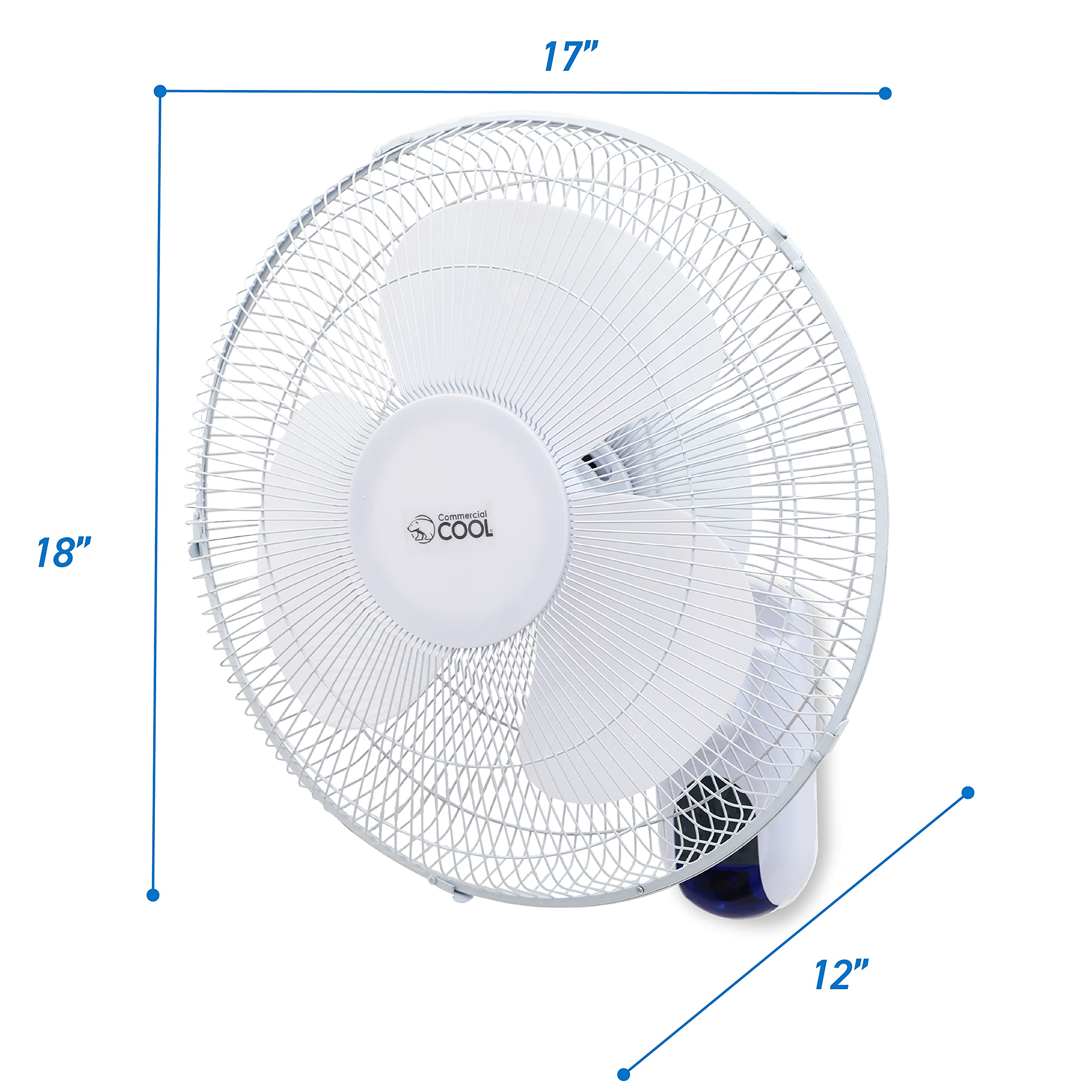 Commercial Cool 16 Inch High Velocity Floor Fan, Black, CFF16B