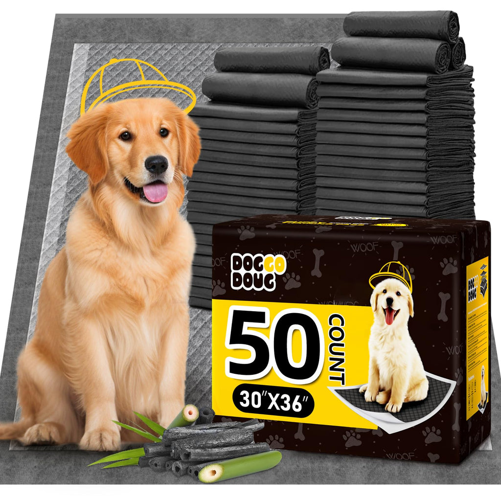 Puppy Pads 30 Count Small 22x22in Bamboo Training Pads Deodorizing Leakproof Quick Drying Dog Pee Pads Super Absorbent Disposable Pee Pads for Dogs Puppies, Doggie, Cats, Rabbits