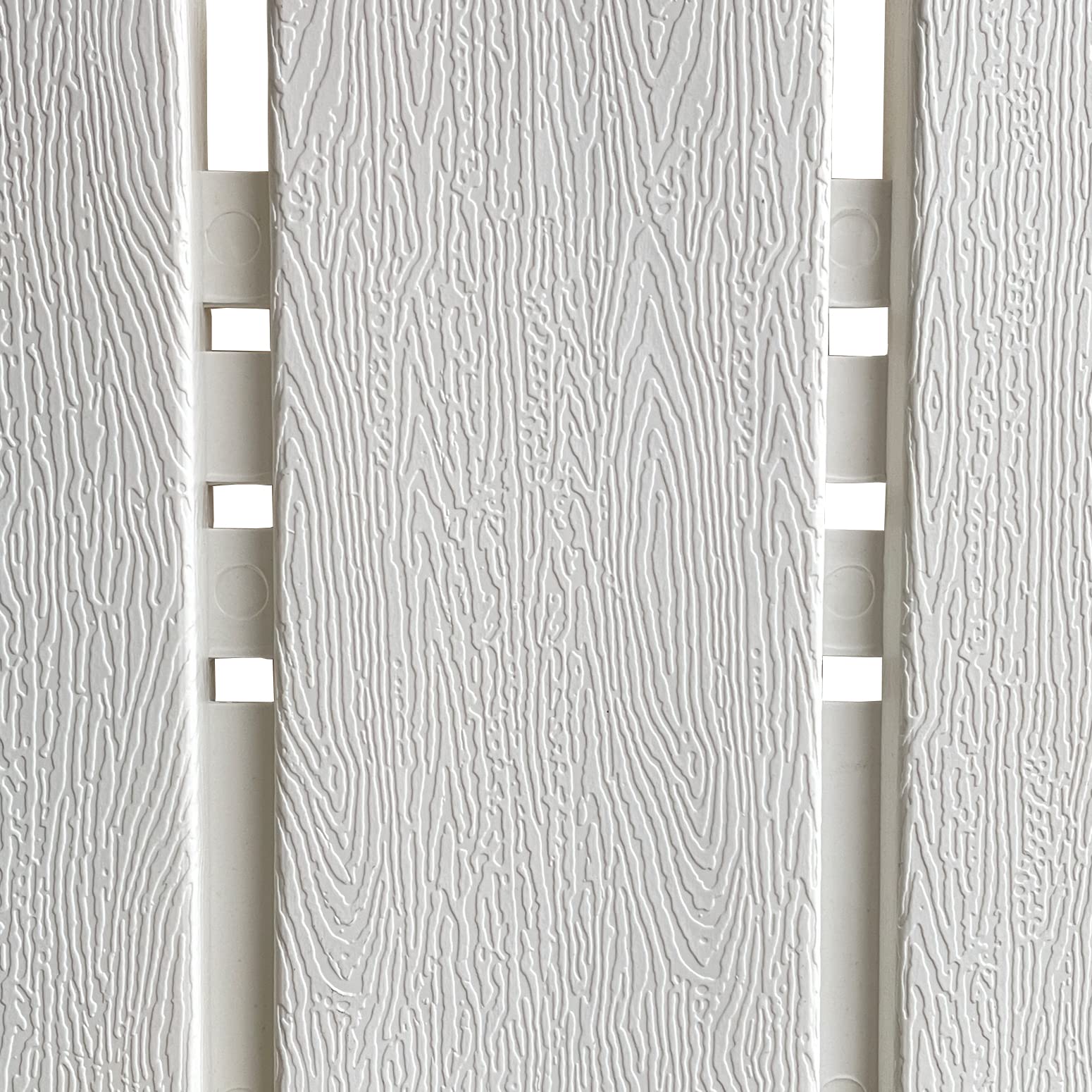 Garden Edging Border Kit 6.7 in Tall Decorative Double-Sided Wood-Look Fence Garden Border, Flower Bed Edging with 20 Anchoring Spikes, 9.3 Foot Kit (White)