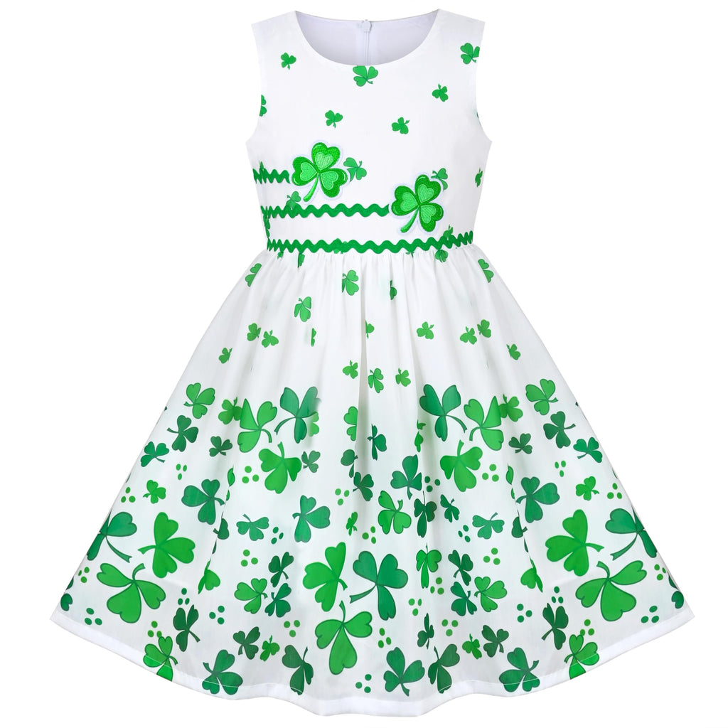 Sunny Fashion Girls Dress Rose Flower Double Bow Tie Party Sundress