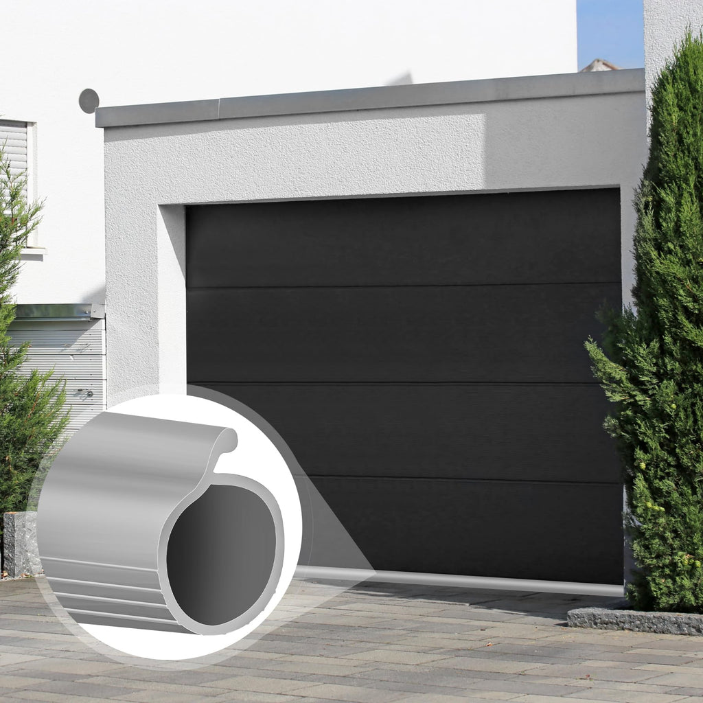 ToLanbbt 8.2FT Garage Door Seals Bottom Rubber 0.19" P Bulb Bottom Weather Seal, Weatherproof Replacement Weather Stripping Compatible with Overhead Door (8.2 FT, Gray)