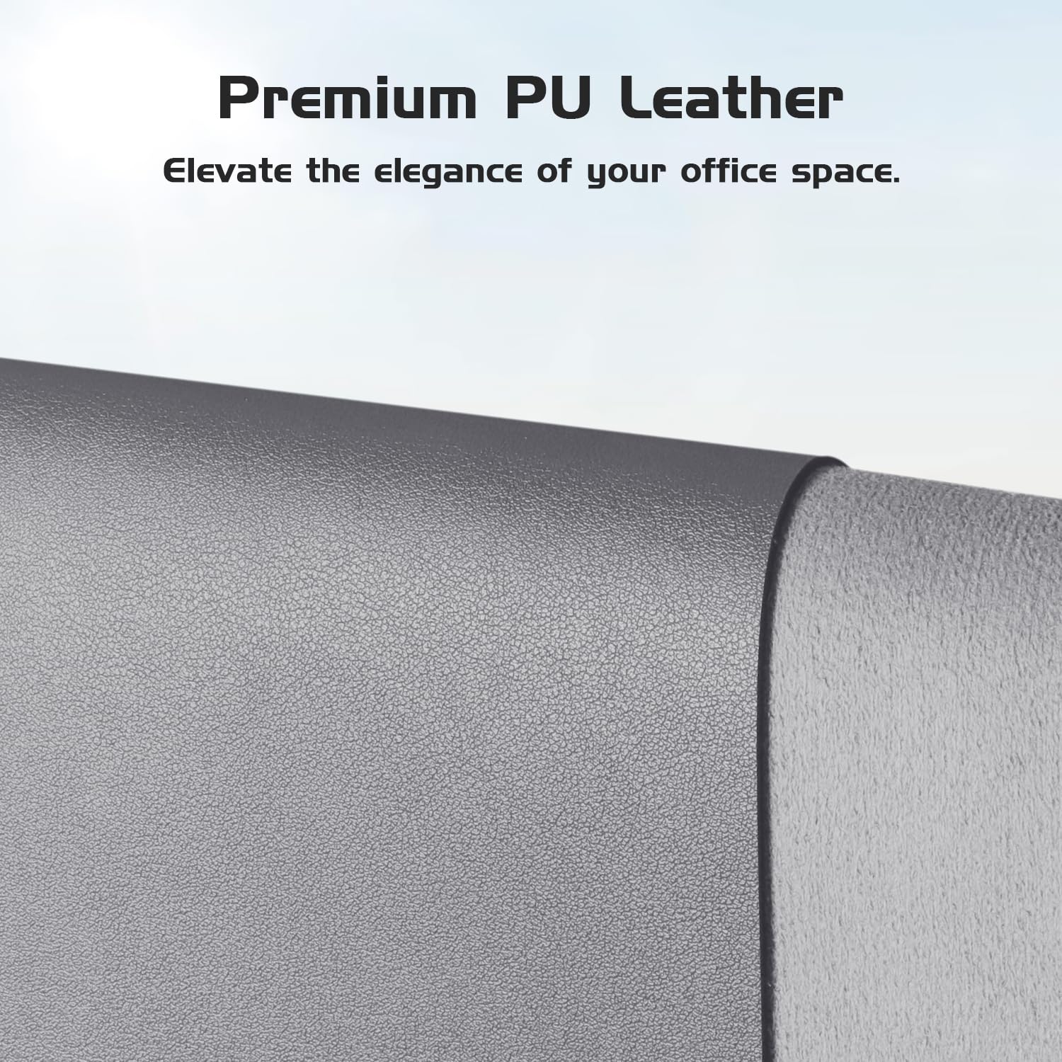 Aothia Leather Desk Pad Protector - Large Mouse Pad, Office Mat, Non-Slip PU Leather Blotter, Laptop Desk Pad, Waterproof Writing Pad for Office and Home (Beige, 38" x 13.7")