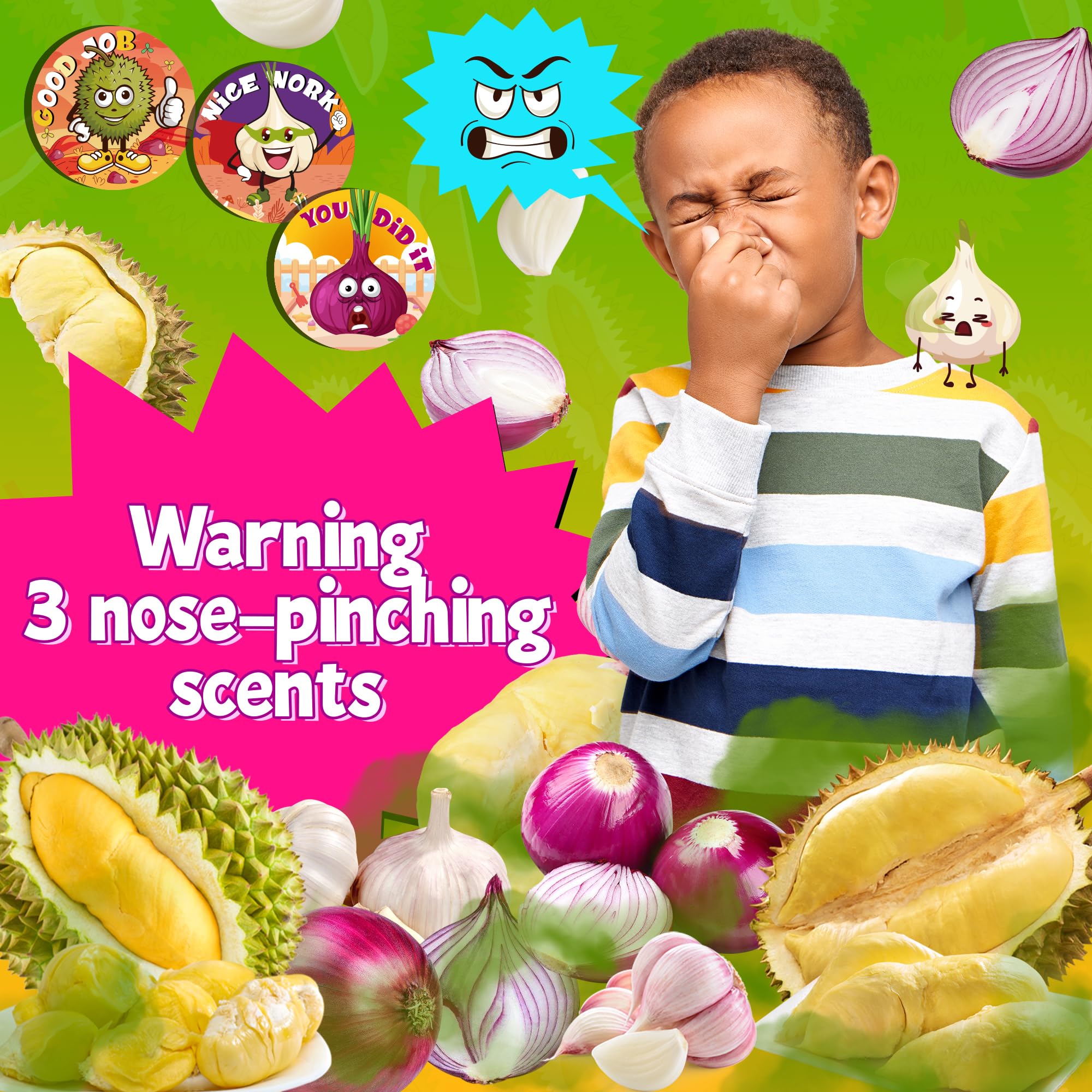 HORIECHALY 3 Rolls Scratch and Sniff Stickers for Kids, 600PCS Smelly Scented Stickers, Kid's Reward Sticker, Classroom Teacher Must Haves, School Supplies Incentives Christmas Children‘s Gift-1.57''