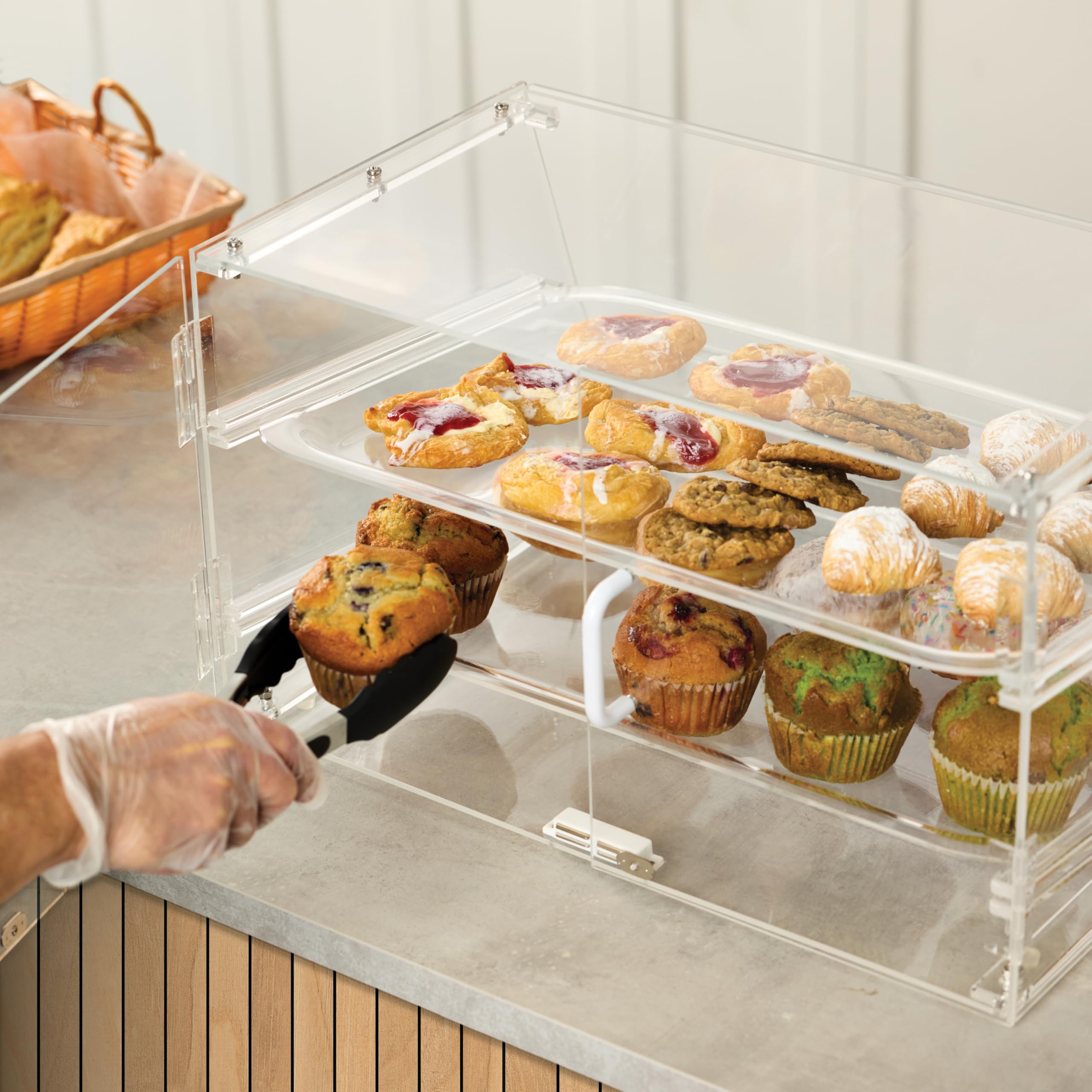 Winco Acrylic Display Case, 2 Tray