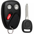 Key Fob Keyless Entry Remote with Ignition Key fits 2003-2006 Chevy Avalanche Equinox Silverado SSR Suburban Tahoe / GMC Sierra Yukon / Hummer H2 / Pontiac Torrent / Saturn Vue (LHJ011)