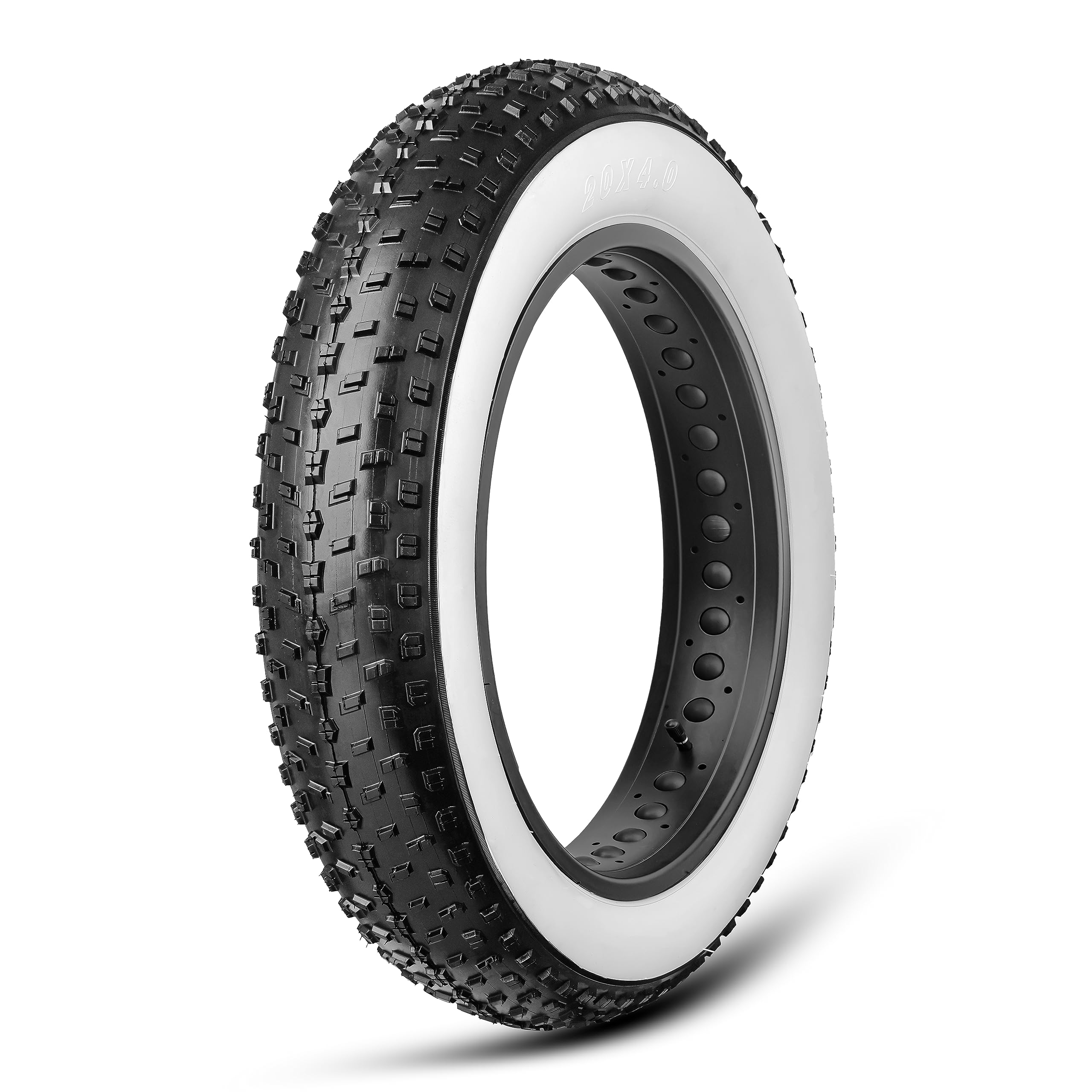Hycline Fat Bike Replacement Tire: 20x4.0/26x4.0 Inch High-Performance Wear-Resistant Folding MTB Bicycle Tires, All-Terrain High-Density for Street or Trail Riding
