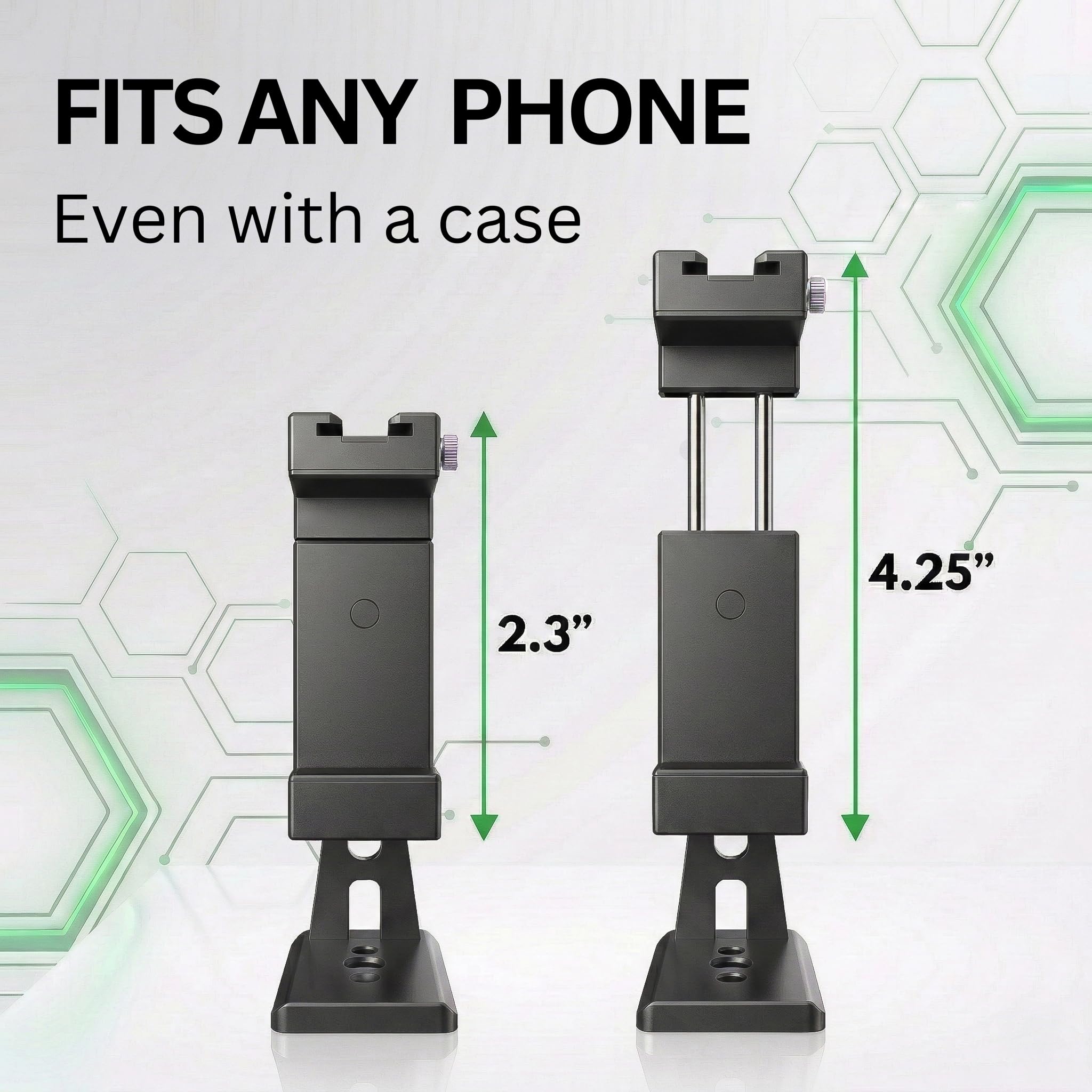 KobraTech Metal Phone Tripod Mount - UniMount 360 Pro Heavy Duty Phone Tripod Mount with Wireless Remote Shutter