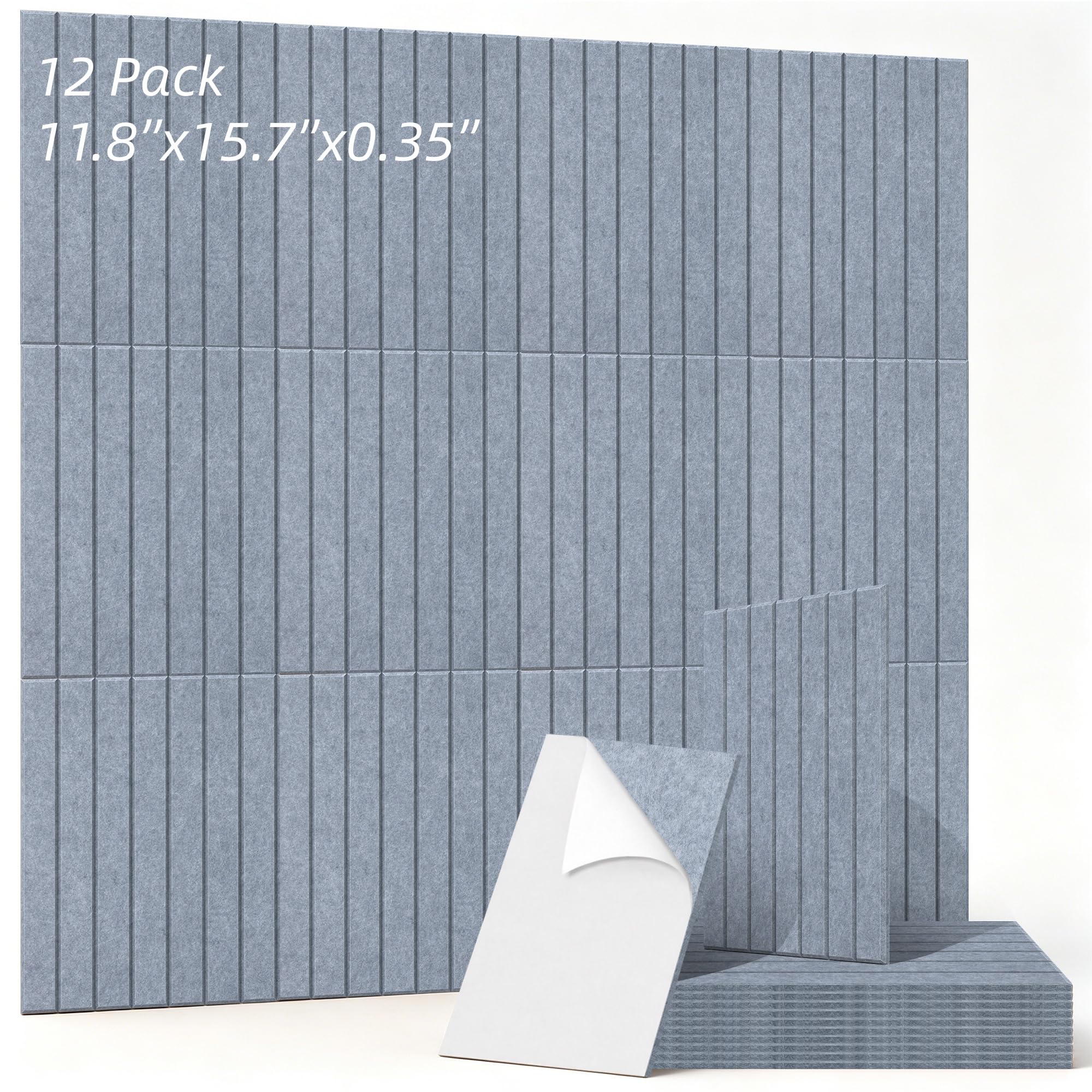 Art Acoustic Panels for Wall,5 Pack Sound Absorbing Panels,47.2” x 23.6” Soundproof Wall Panels,High-Density Acoustic Wall Panels,Decorative Sound Panels with Wood-Look
