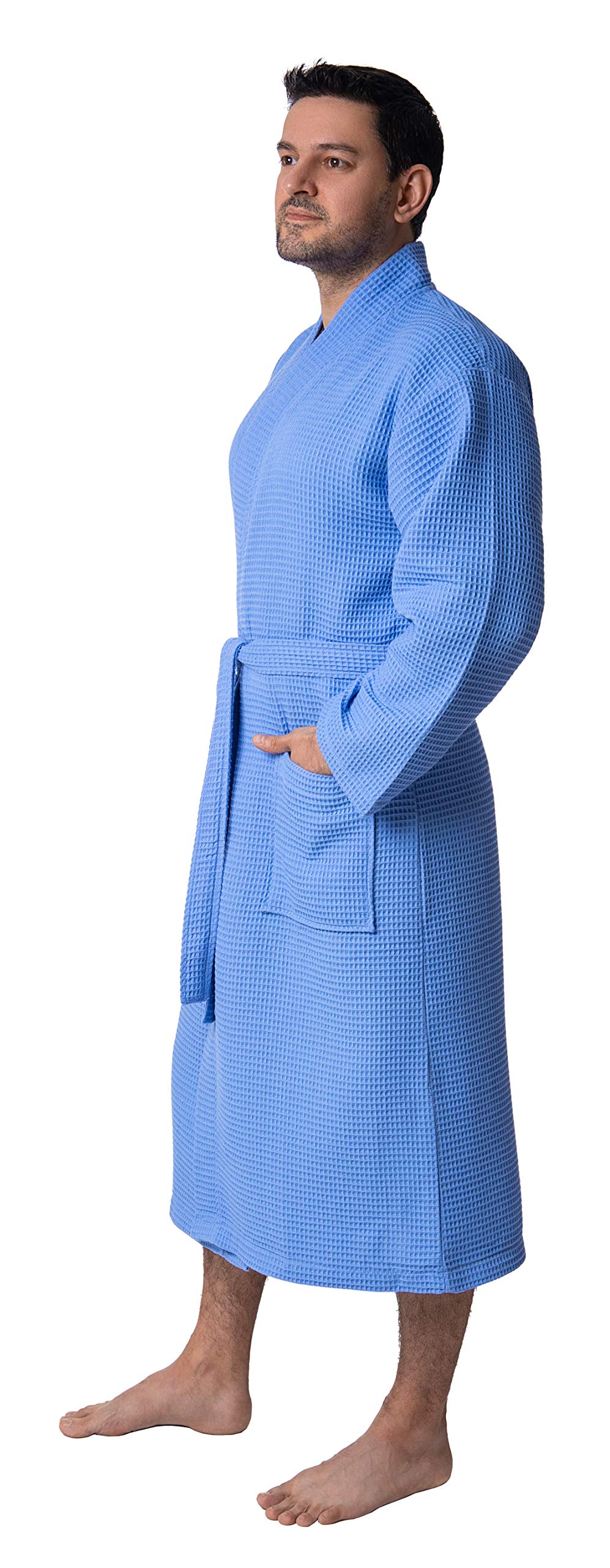 BAGNO MILANO Mens Robes, Waffle Robes For Men, Turkish Cotton Mens Bathrobes