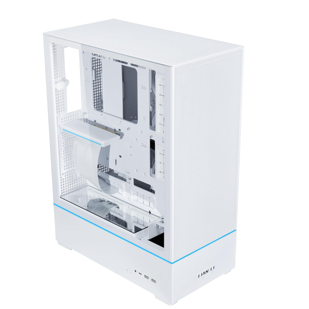 LIAN LI LANCOOL 207 Compact ATX RGB Gaming Computer Case, Airflow Optimized Mesh Panels Tower Chassis w/ 2x140mm ARGB,2x120mm PWM Fans Pre-Installed, USB Type-C Port, Tempered Glass Side Panel (Black)