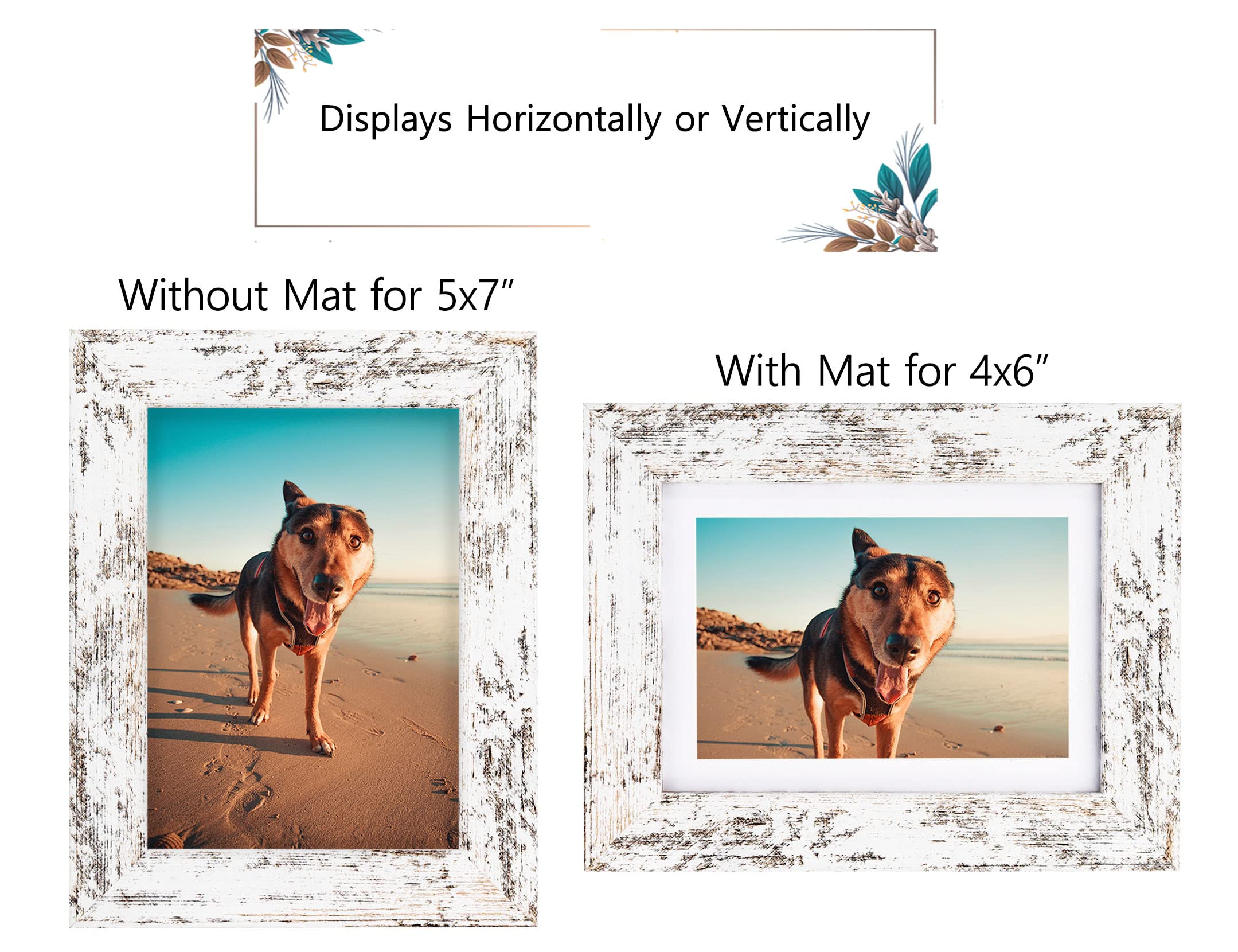Califortree Black 11x14 Picture Frame - Display Photos 8x10 with Mat or 11x14 Without Mat - HD Glass Inside, Set of 2