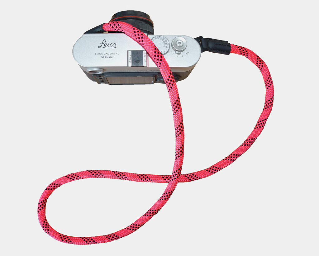 Camera Strap Vintage 100cm Nylon Climbing Rope Camera Neck Shoulder Strap for Micro Single and DSLR Camera.(Black)