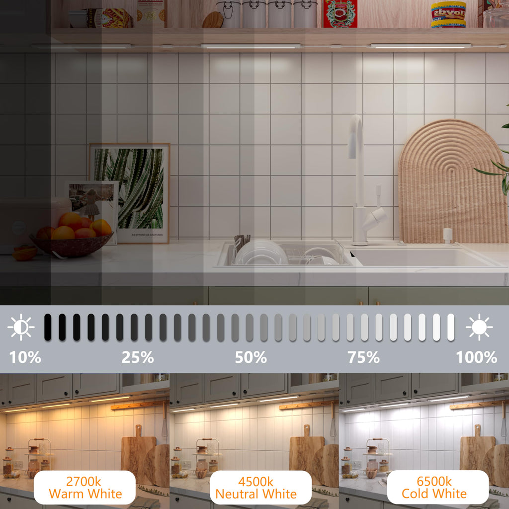 LED Light Bar,Plug-in, Dimmable, Adjustable White & RGB Color Changing, Alexa, Google Home Enabled Remote Counter Lights for Kitchen, Shelf, Cupboard, Desk, Monitor (1-Bar 12 Inch Kit)