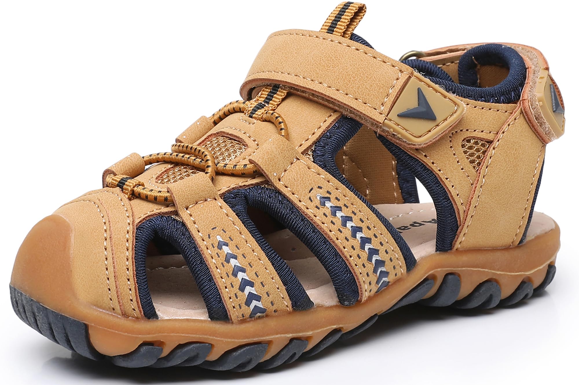 Apakowa Kid's Boy's Girl's Soft Sole Close Toe Sport Beach Sandals (Toddler/Little Kid)