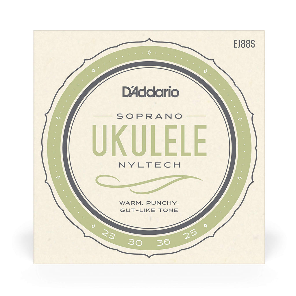 D'Addario Baritone Ukulele Strings, Fluorocarbon, EJ99B, 4-String Set, Pack of 1