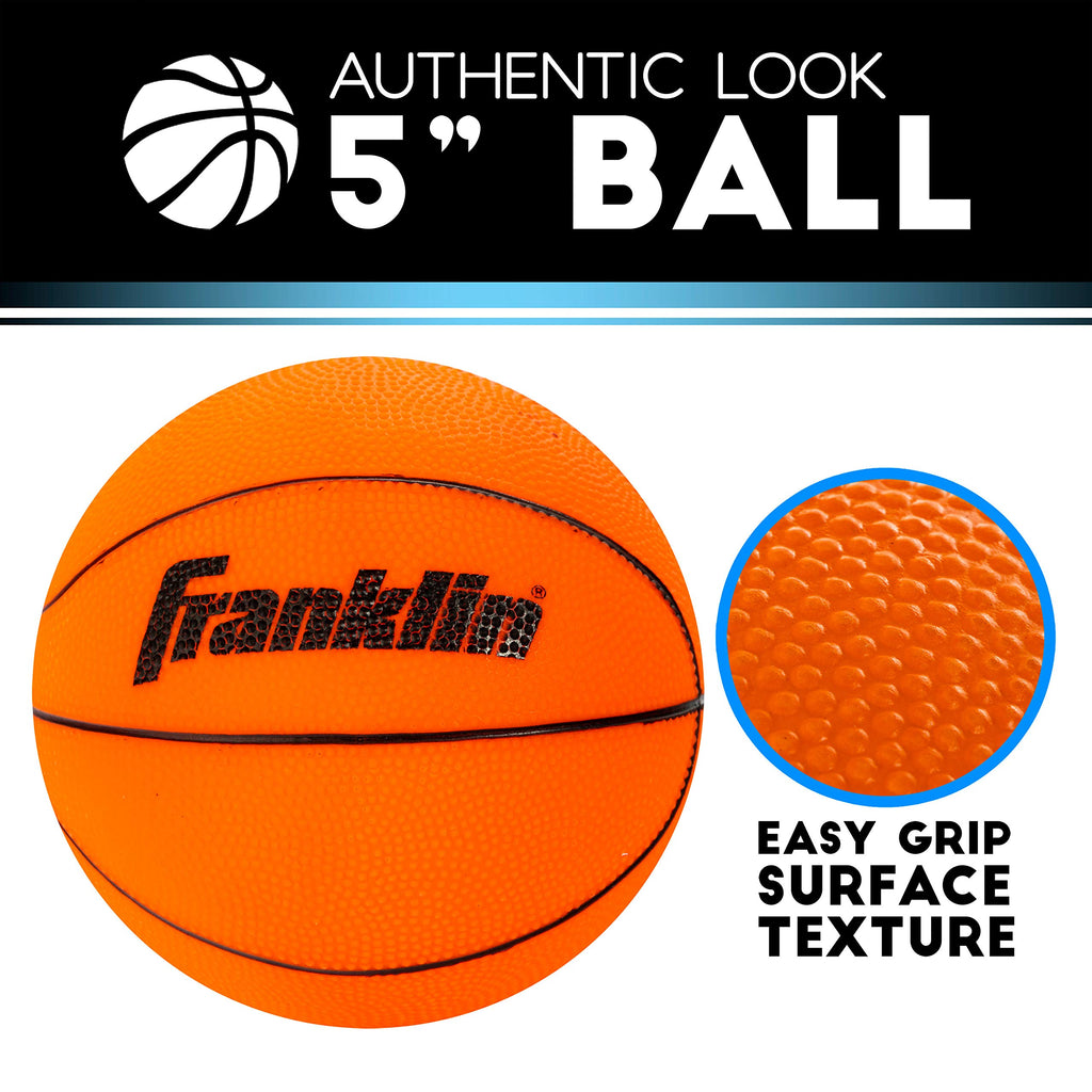 Franklin Sports Mini Basketball Hoops-Indoor Over The Door Mini Hoop+Basketball Sets-Perfect Accessory for Bedroom+Office