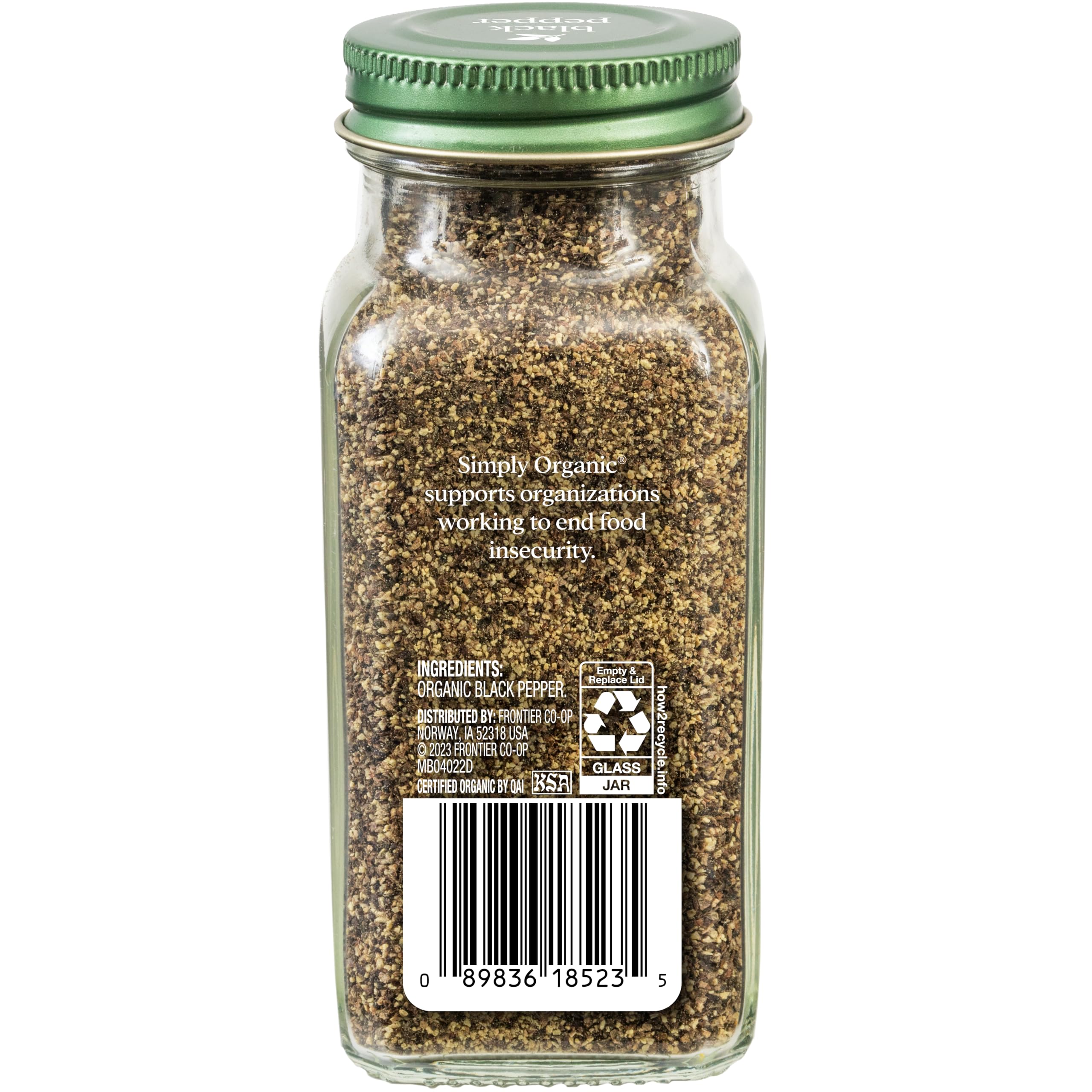 Simply Organic, Pepper Black Organic, 2.31 Ounce