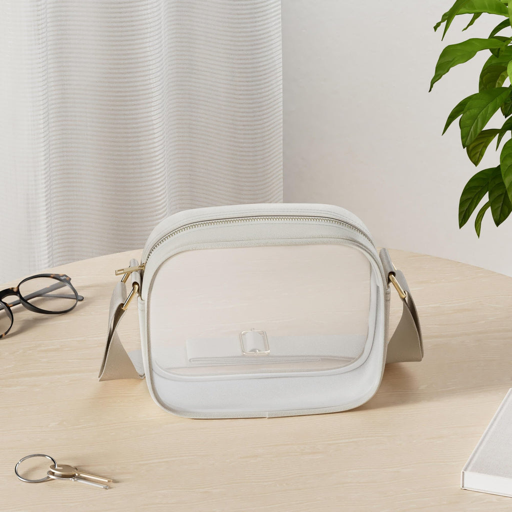 KETIEE Clear Crossbody Bag, Stadium Approved Clear Purse Bag for Concerts Sports Events Festivals