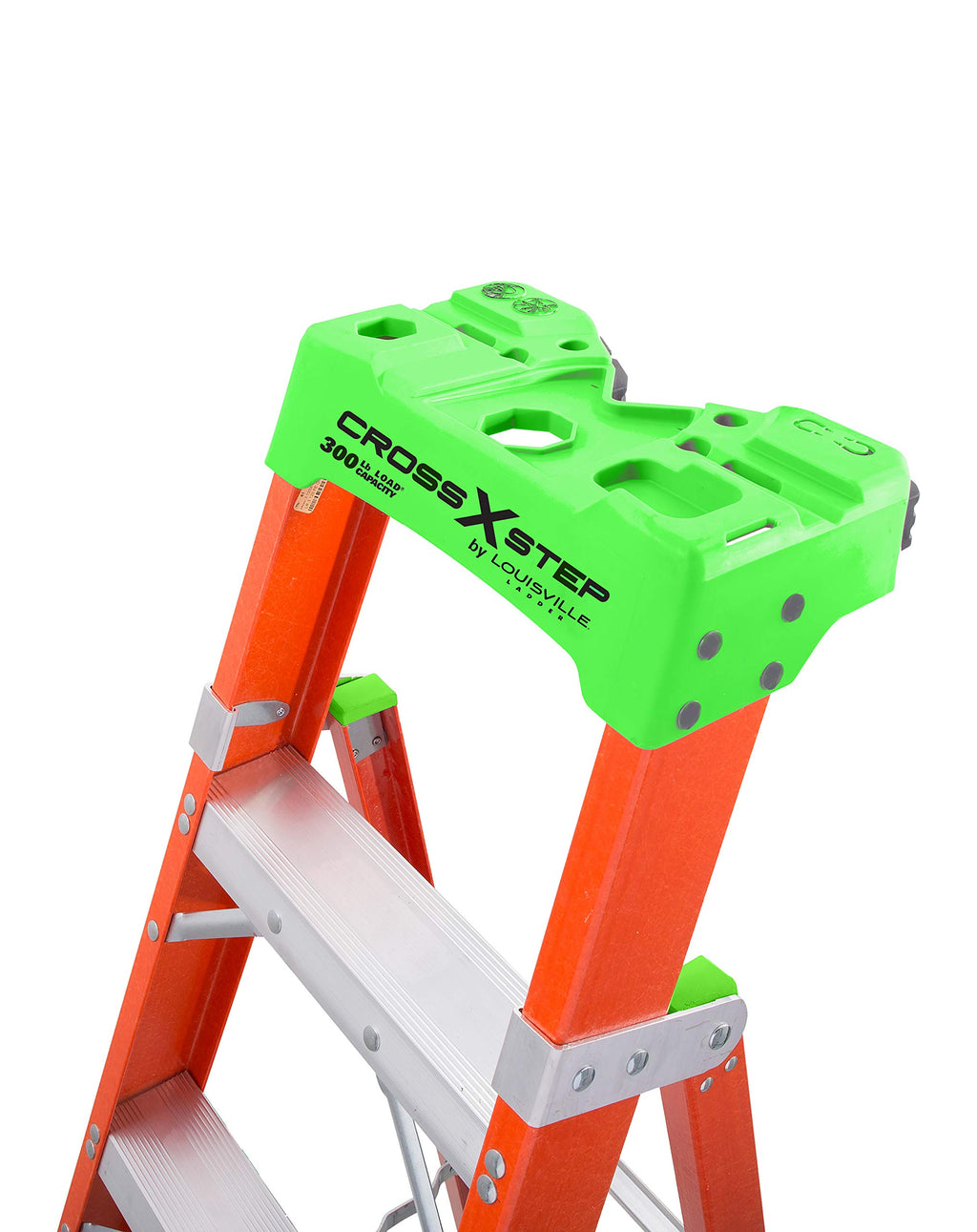 Louisville Ladder 4-foot Fiberglass Cross Step Ladder, 300-Pound Load Capacity, Type IA, FXS1504