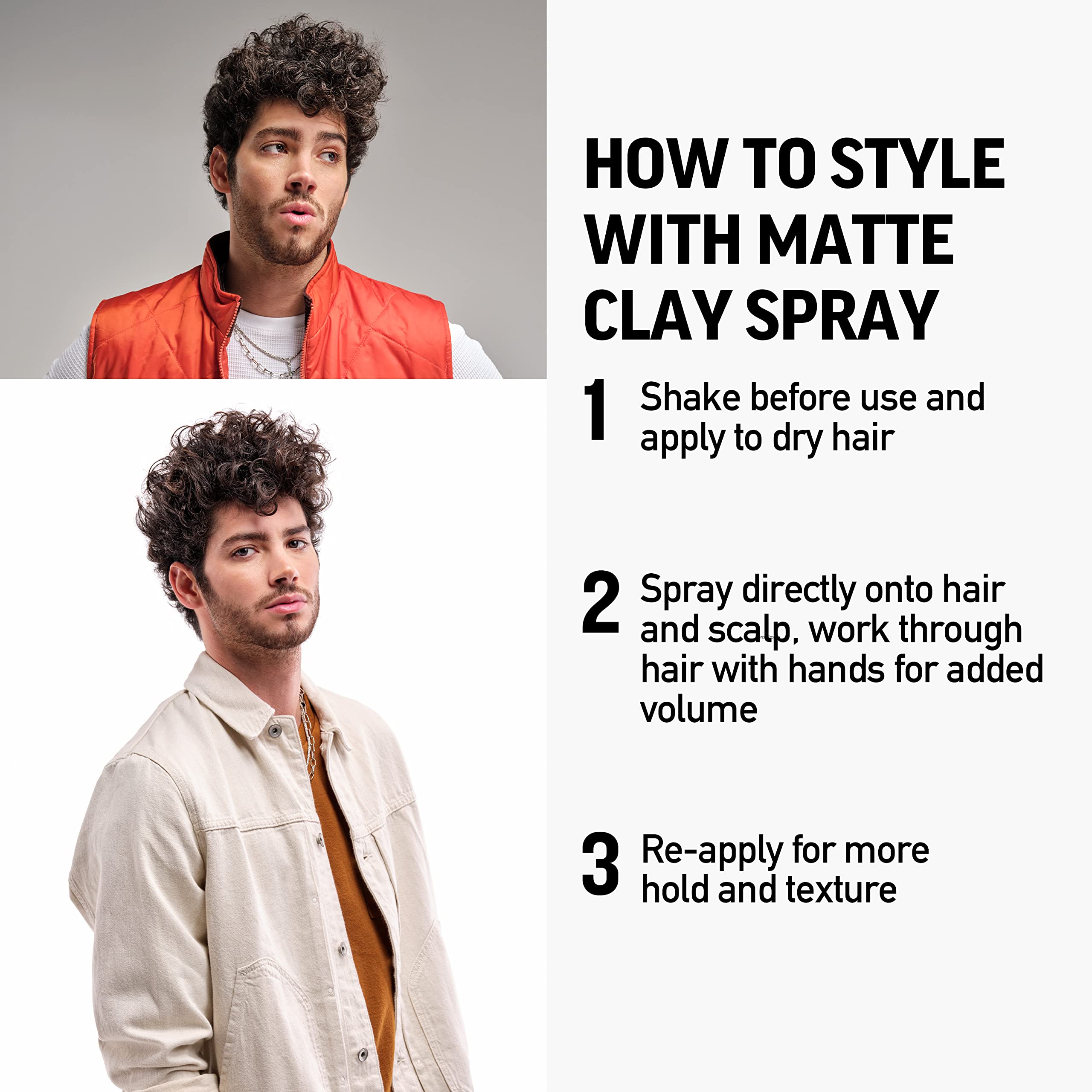 American Crew Matte Clay Spray For Men, Texturizing Spray with Matte Finish, Adds Texture, Volume & Thickness, 5.1 oz