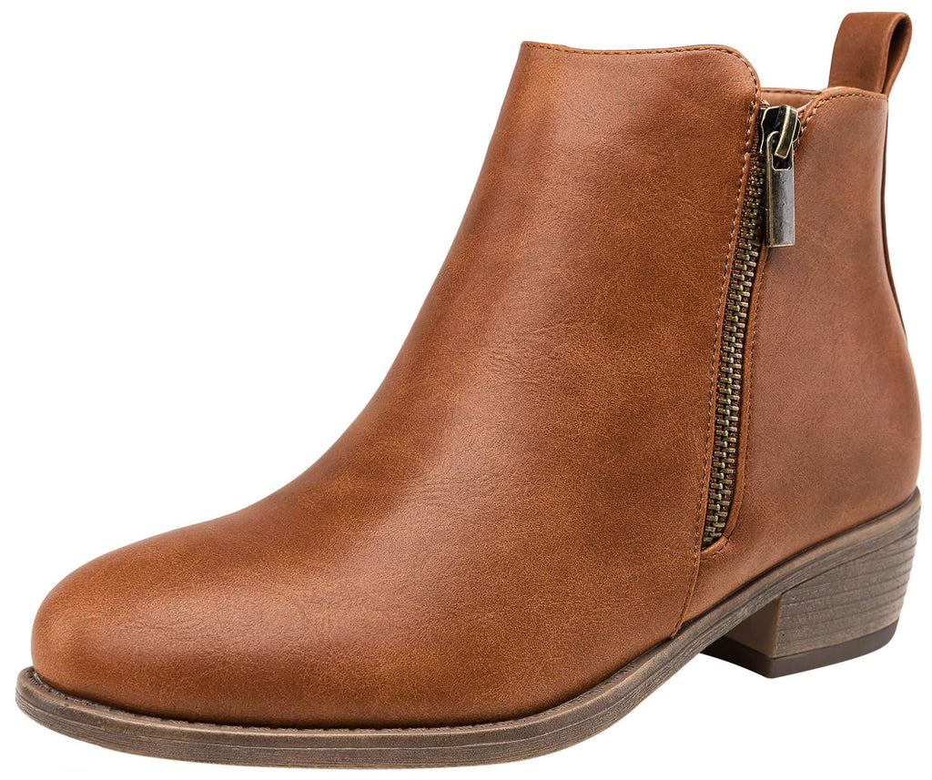 Jeossy Women's 905 Ankle Boots, Classic Low Heeled Short Booties, Casual Comfortable Boots with Wide Widths Available