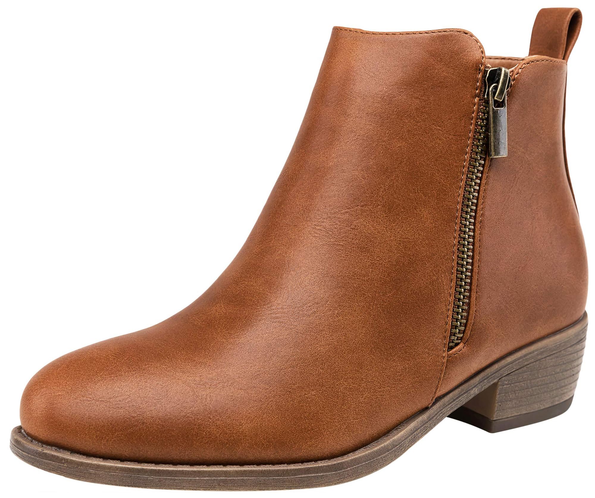 Jeossy Women's 905 Ankle Boots, Classic Low Heeled Short Booties, Casual Comfortable Boots with Wide Widths Available