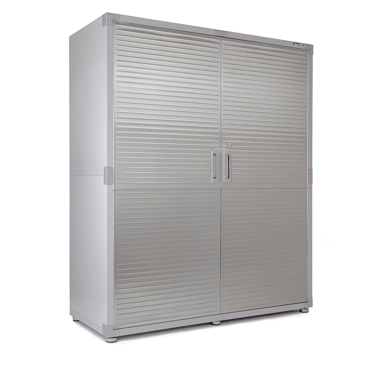 Seville Classics UltraHD Solid Steel Lockable Metal Storage Cabinet Locker Organizer, w/Adjustable Shelves for Garage, Warehouse, Office, Classroom, Granite, 30" W x 18" D x 72" H