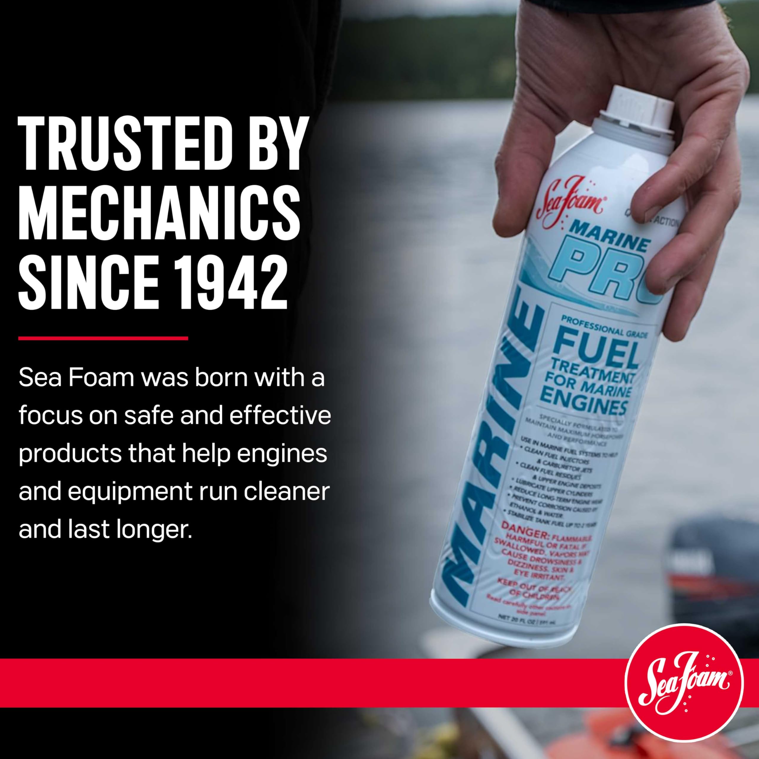 Sea Foam Marine PRO Marine Fuel System Treatment MP20, 20 oz, Pack of 1