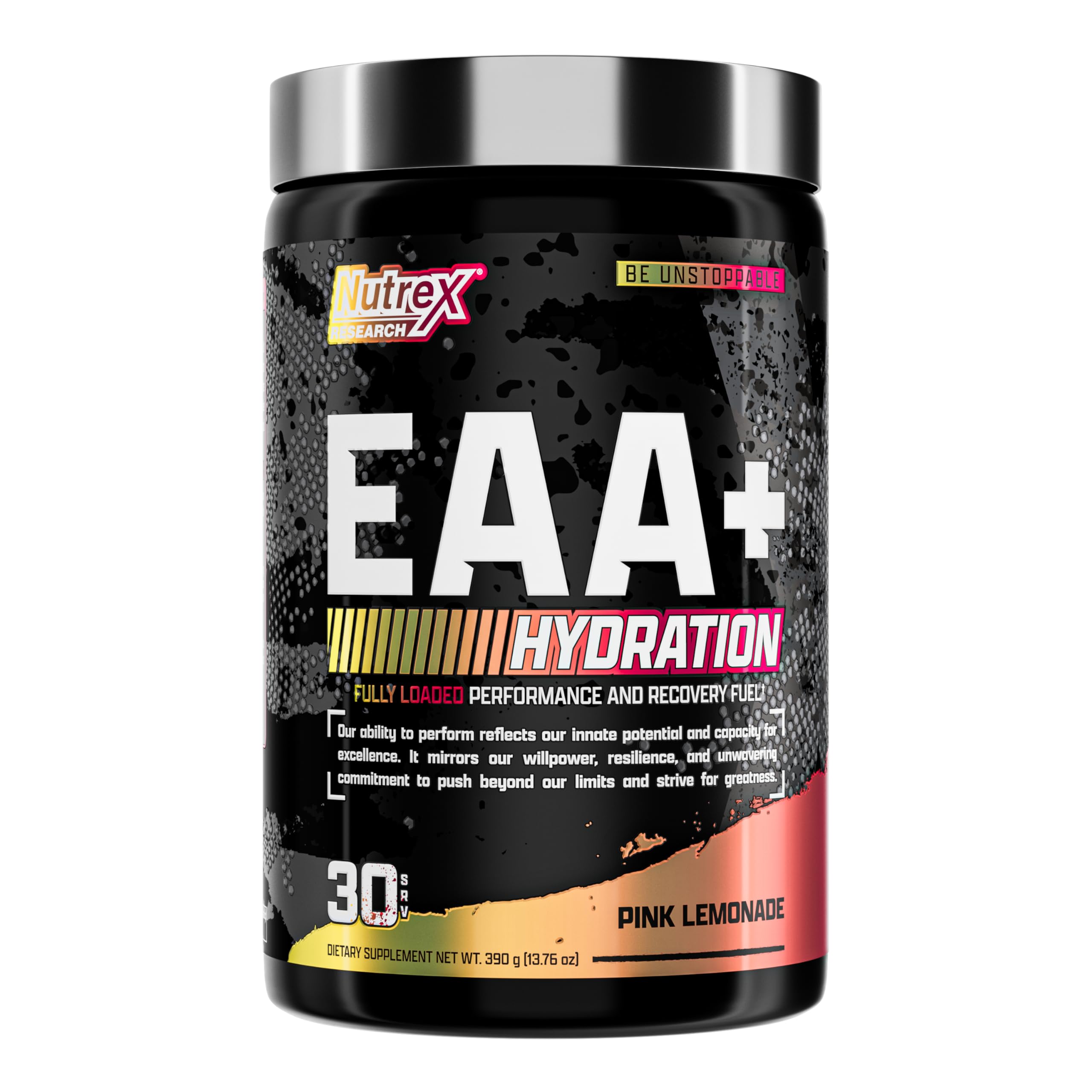 Nutrex Research EAA Hydration | EAAs + BCAAs Powder | Muscle Recovery, Strength, Muscle Building, Endurance | 8G Essential Amino Acids + Electrolytes | Apple Pear 30 Servings