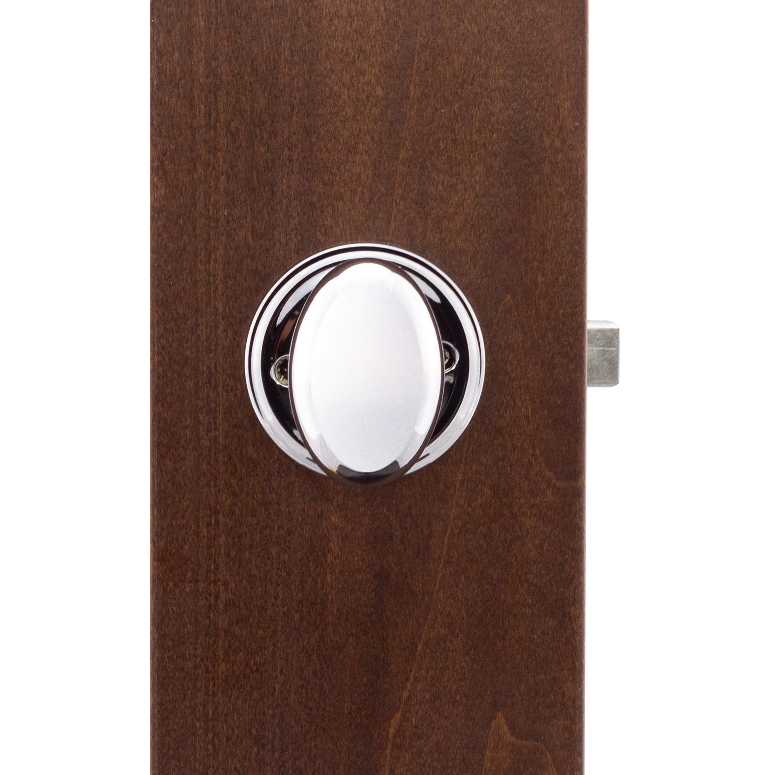 Copper Creek EK2090BC Egg Door Knob, Dummy Function, 1 Pack, in Black
