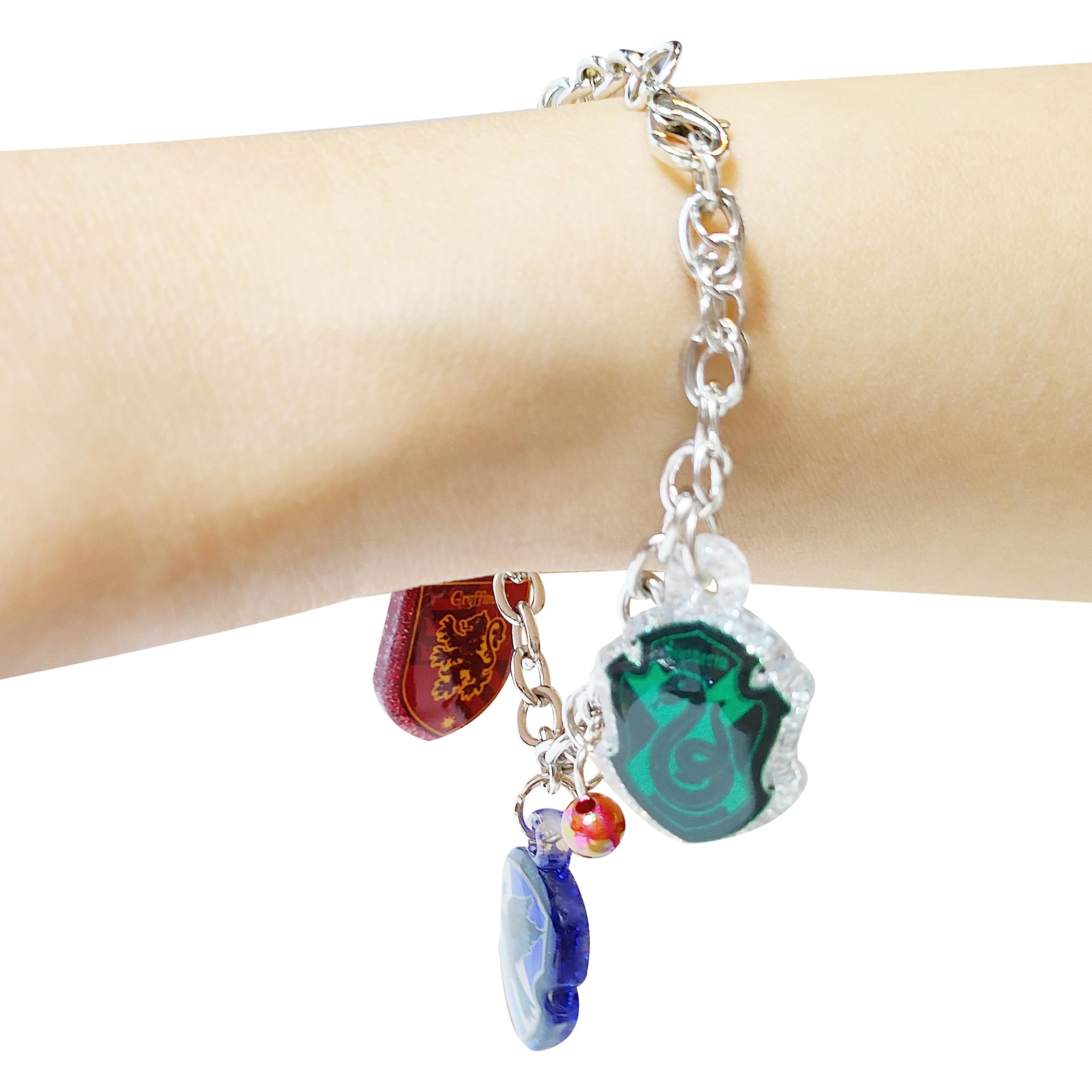 LUV HER 7" Minecraft Bracelet with 4 Metal Charms - Minecraft -Ages 3+
