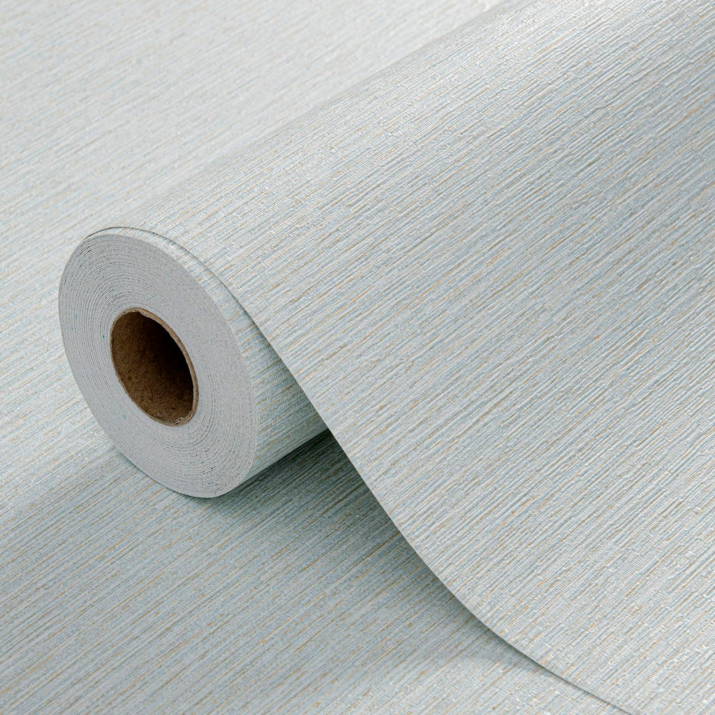 Grasscloth Peel and Stick Wallpaper 20.8"x394" Gray Thick Fabric Textured Linen Classic Faux Grassweave Neutral Removable Wallpaper Vinyl Film Roll for Home Use