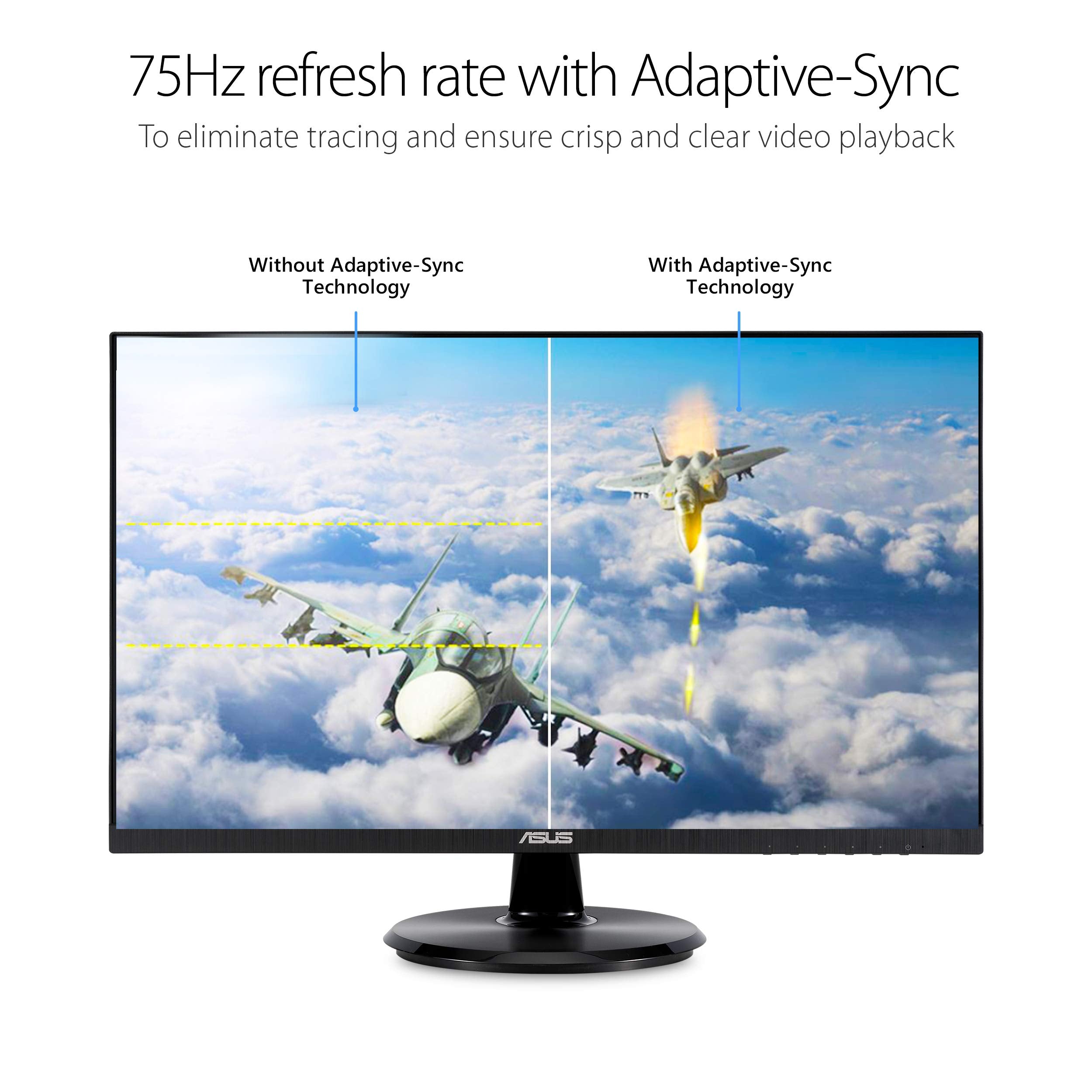 ASUS 22” Eye Care Monitor (VP229QF) – 100Hz, IPS, Full HD, 99% sRGB, Frameless, Adaptive-Sync, DisplayPort, HDMI, Low Blue Light, Flicker Free, Wall Mountable, 3 yr Warranty